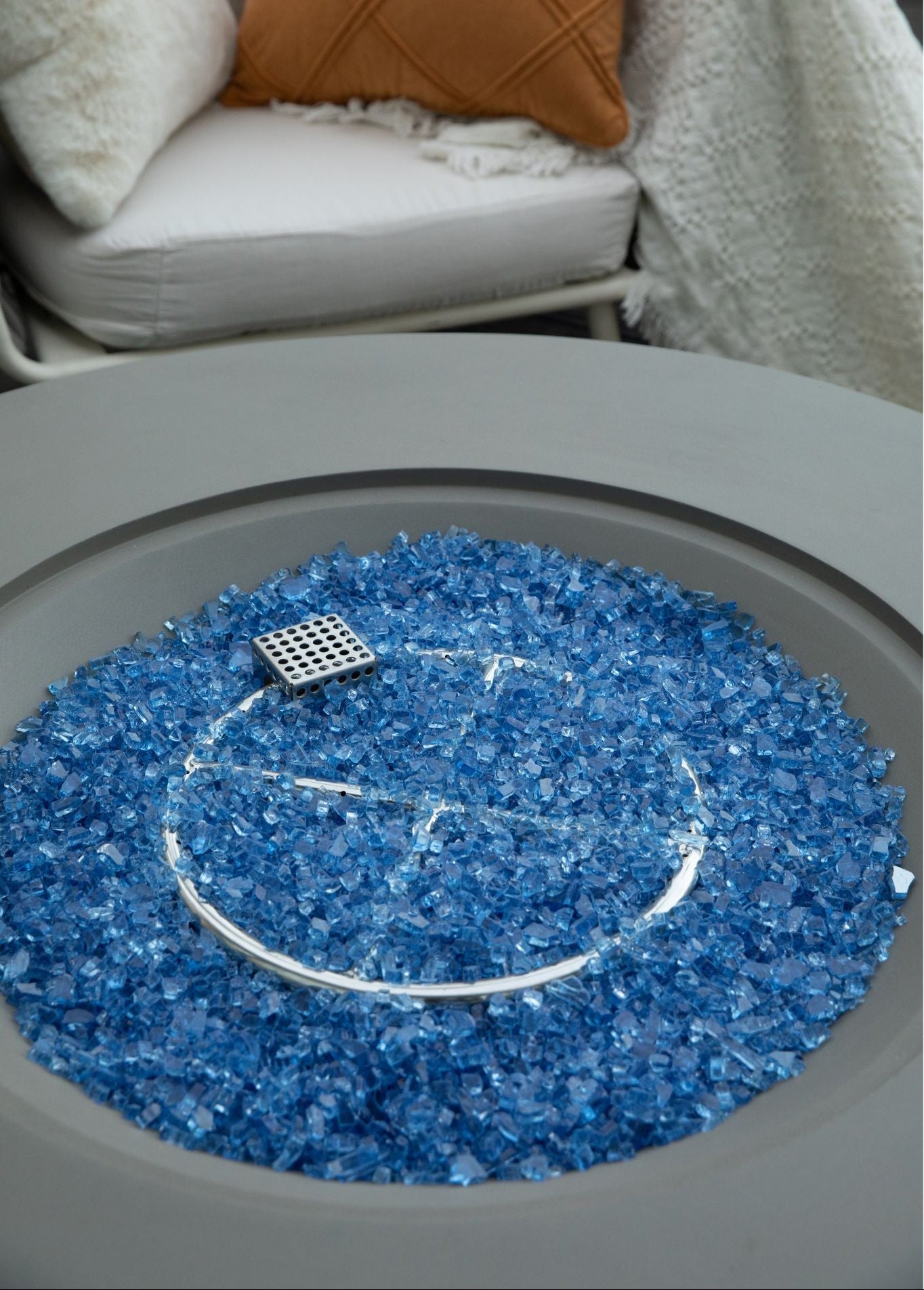 Elementi Plus - Colosseo 41” Fire Table - Light Gray