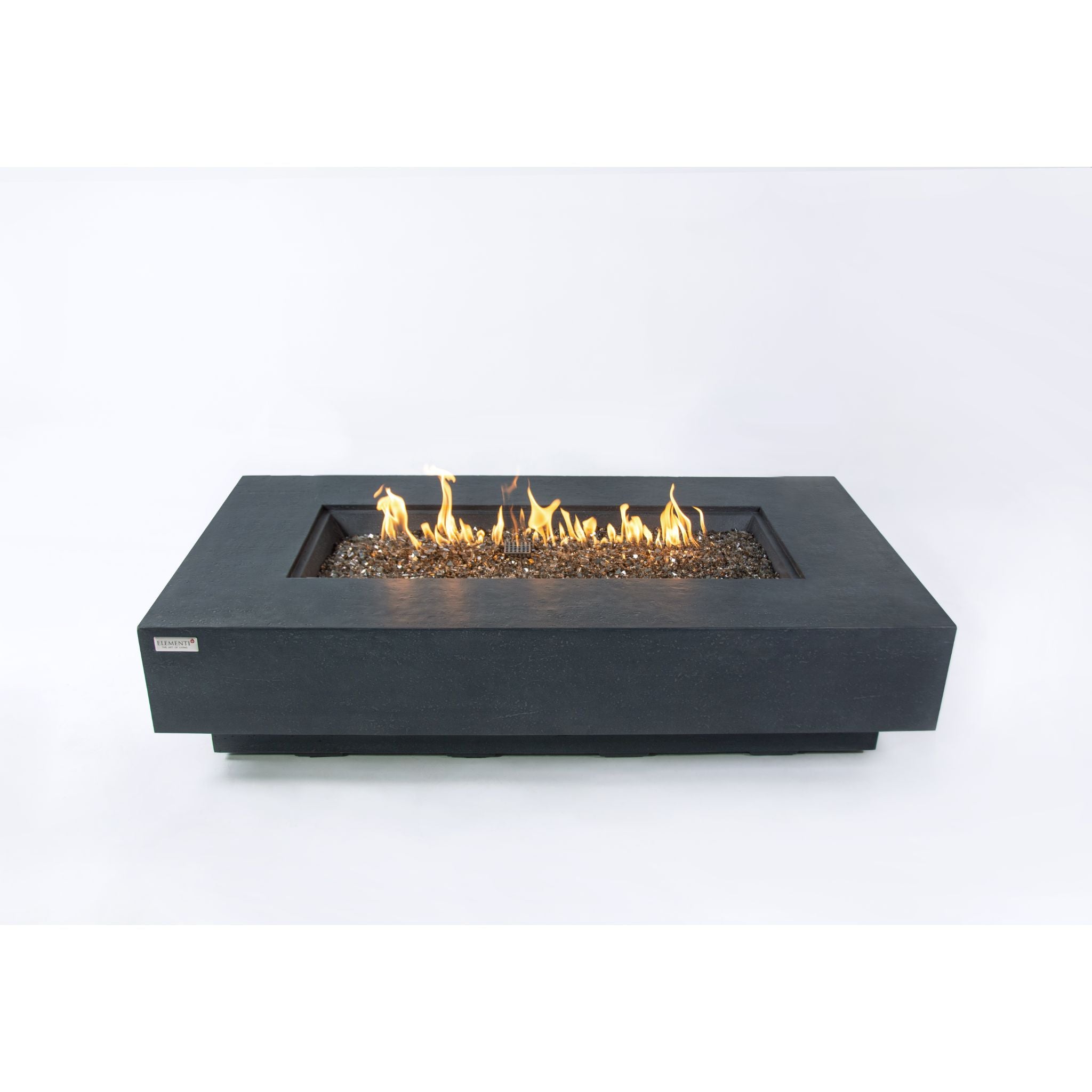 Positano 60” Sandstone Fire Table - Dark Gray