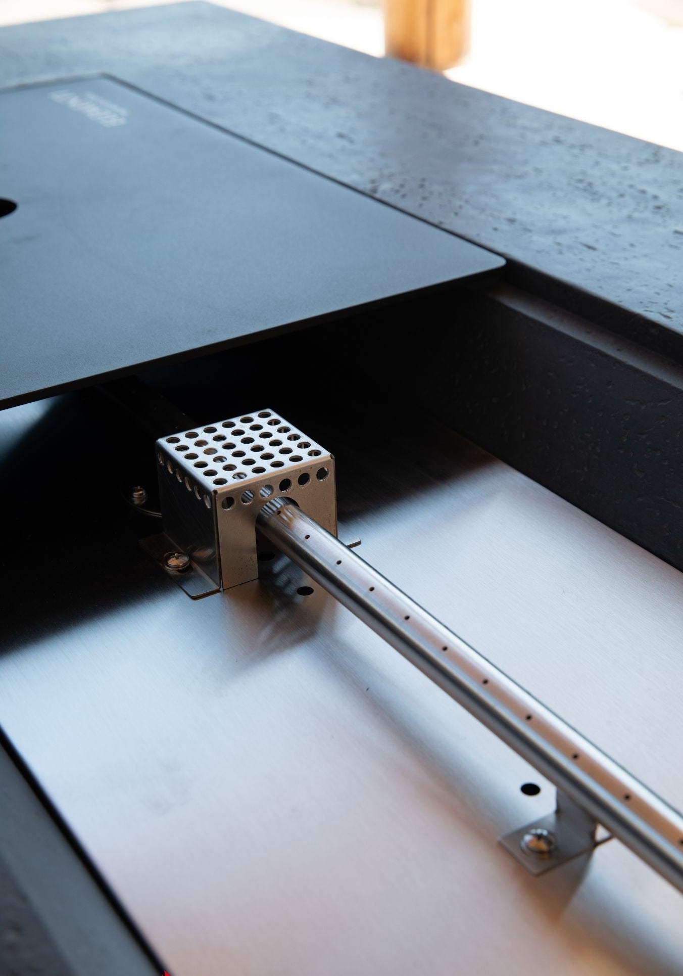 Elementi Plus - Positano 60” Sandstone Fire Table - Dark Gray