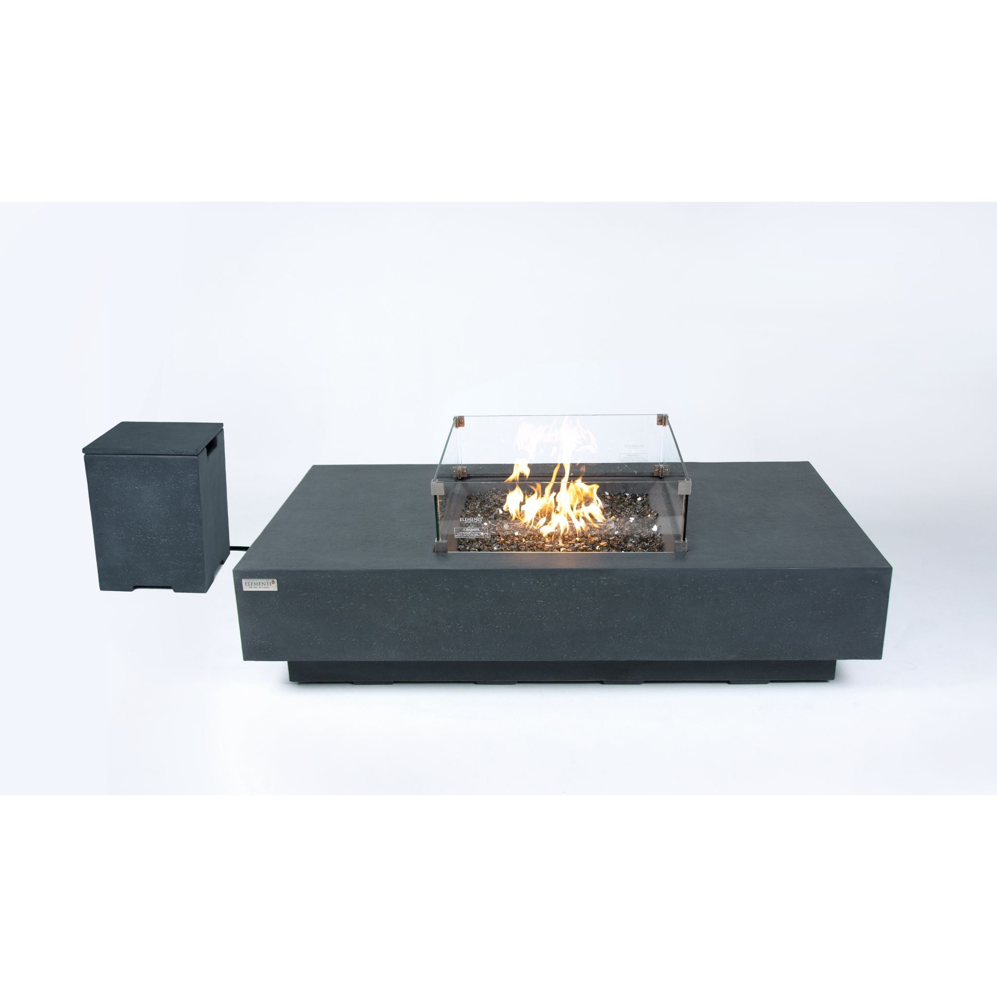 Cannes 60” Fire Table - Dark Gray