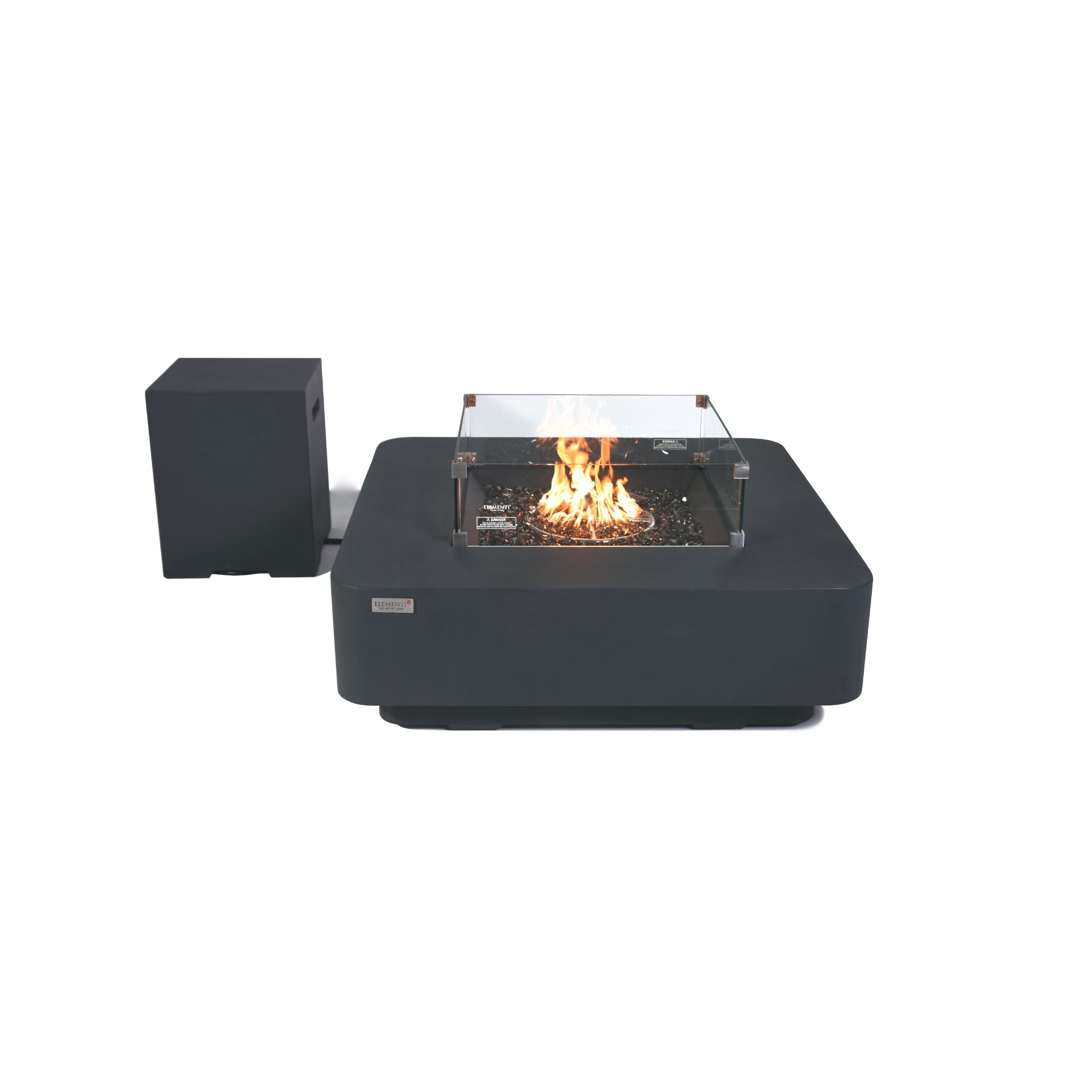 Bergamo 42” Fire Table - Dark Gray