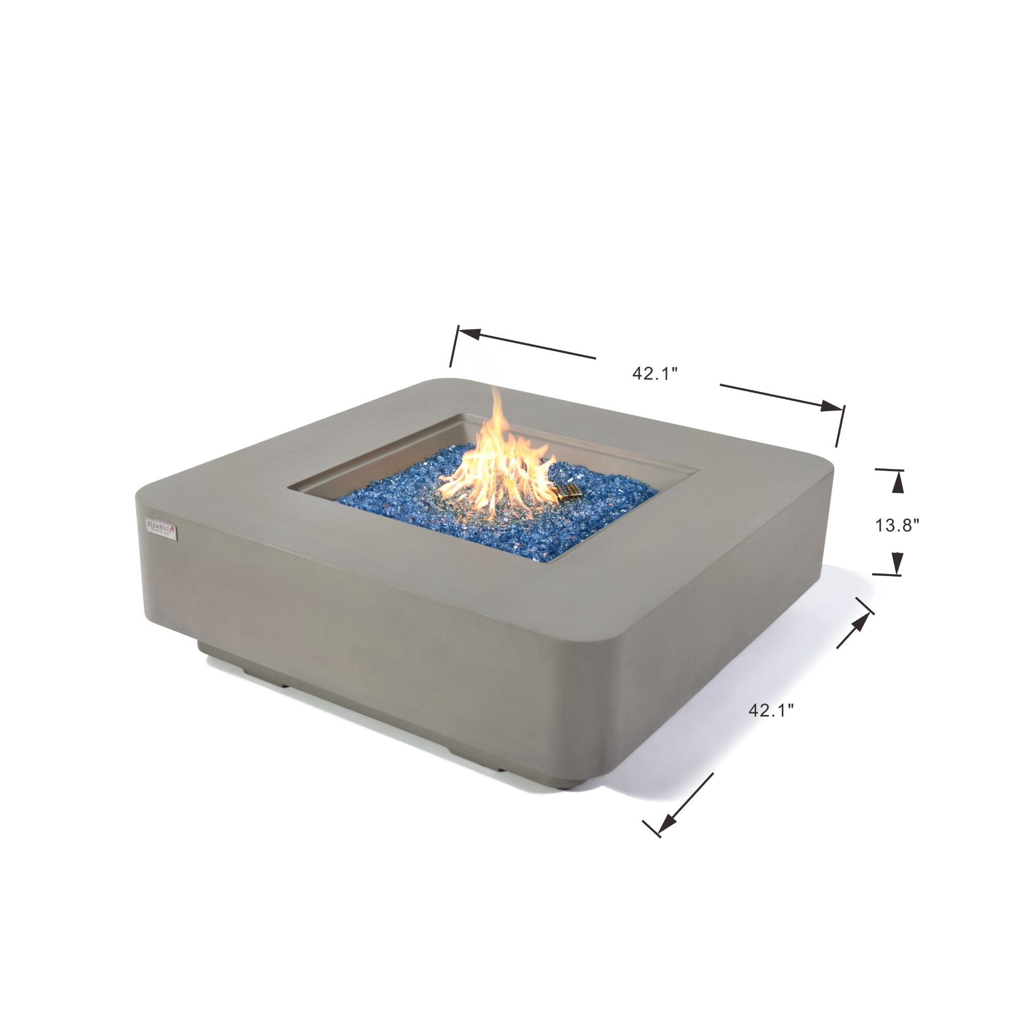 Lucerne 42” Fire Table - Light Gray