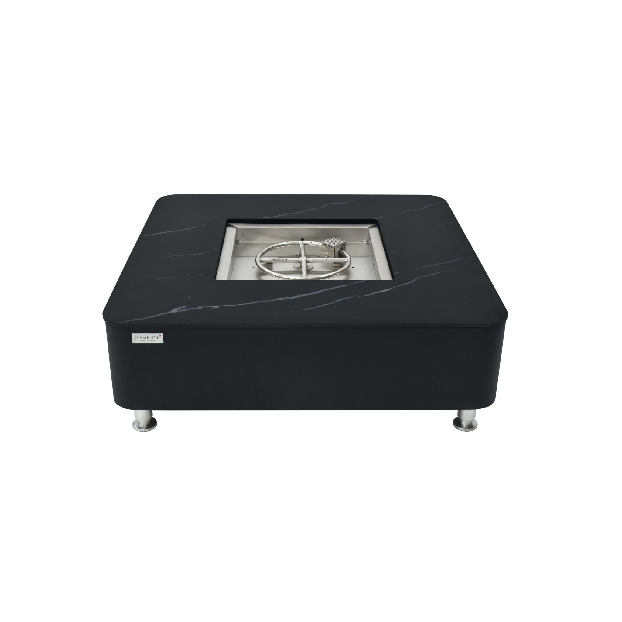 Copenhagen 42” Porcelain Top Fire Table - Bulgaria Black