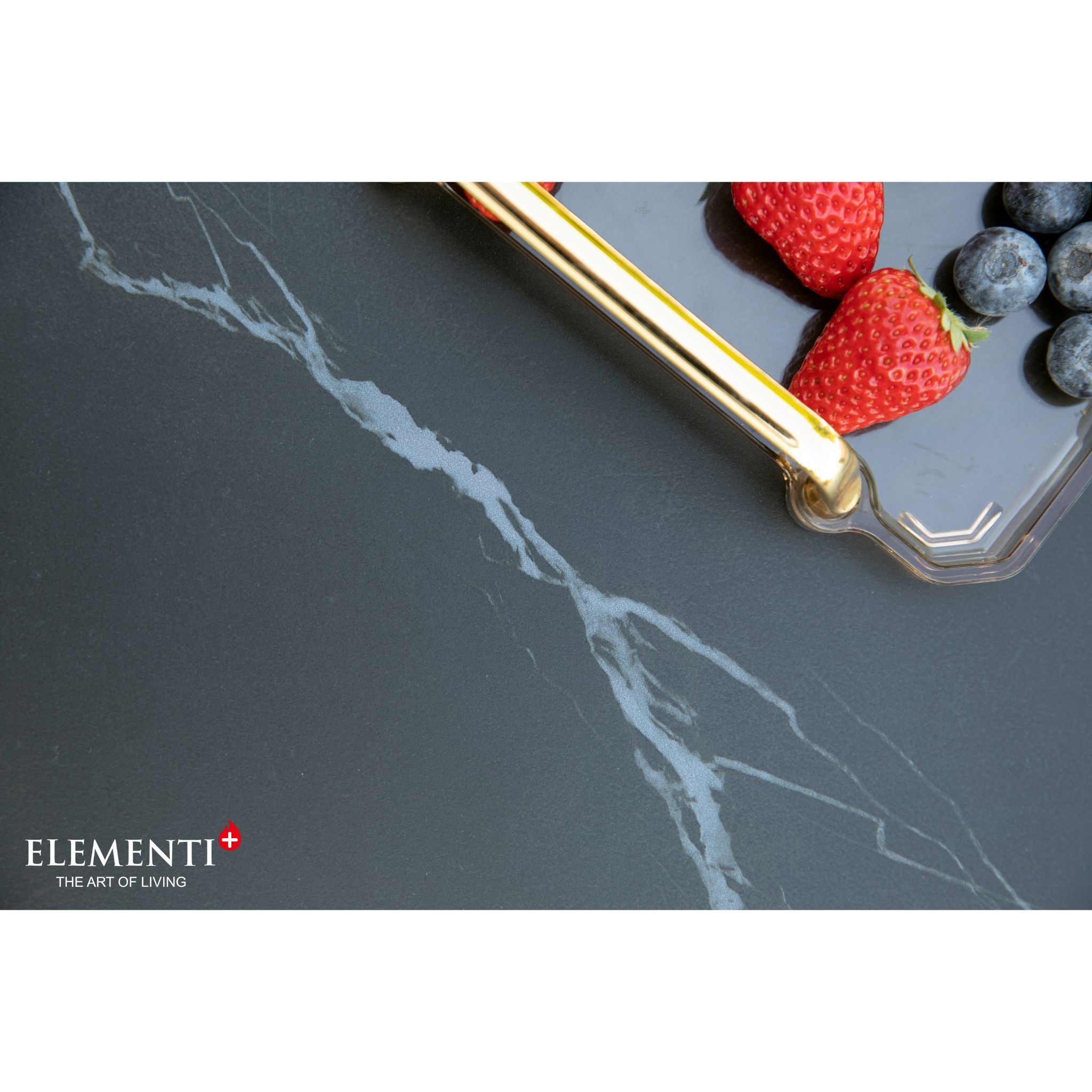 Sofia 40” Marble Porcelain Fire Table - Bulgaria Black