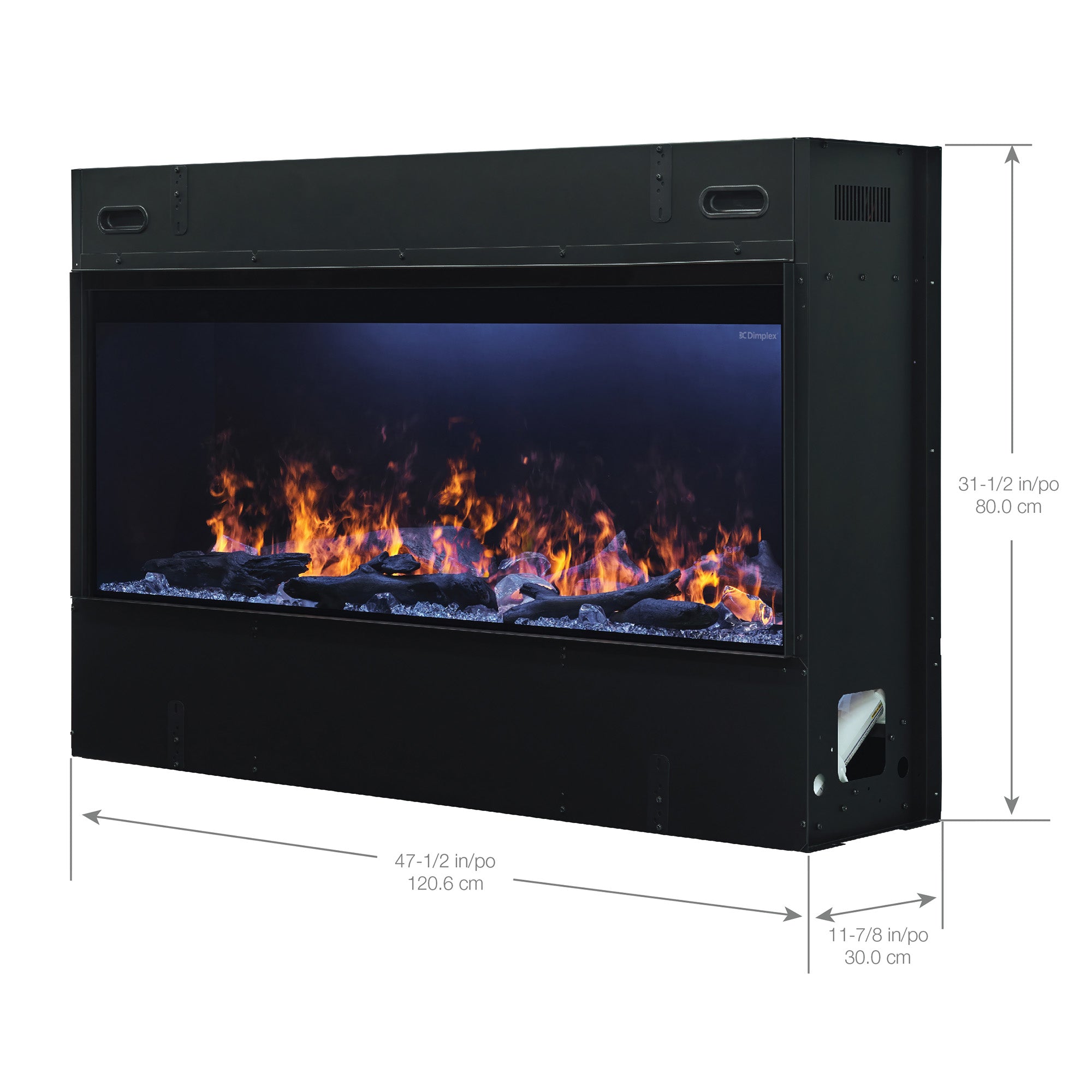 Dimplex - Optimyst Linear 46" Electric Fireplace With Acrylic Ice and Driftwood Media