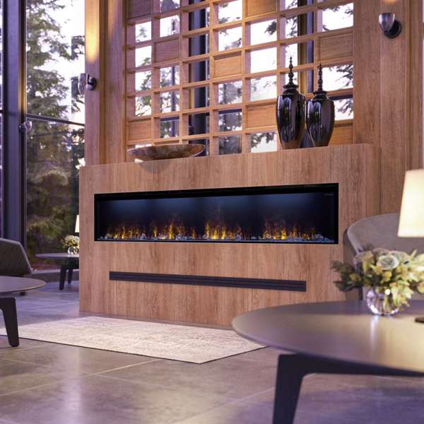 Dimplex - Optimyst Linear 86" Electric Fireplace With Acrylic Ice and Driftwood Media