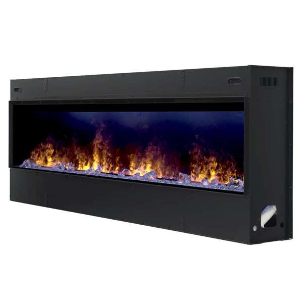 Dimplex - Optimyst Linear 86" Electric Fireplace With Acrylic Ice and Driftwood Media