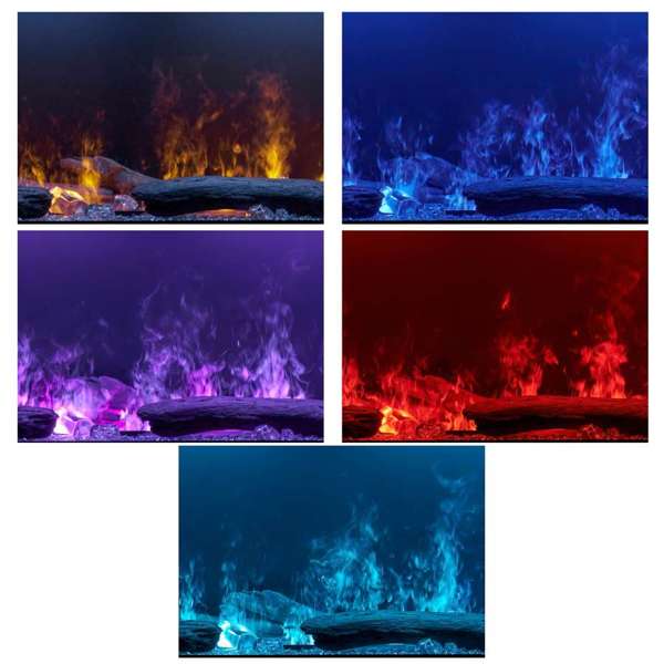 Dimplex - Optimyst Linear 66" Electric Fireplace With Acrylic Ice and Driftwood Media