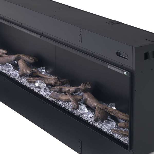 Dimplex - Optimyst Linear 66" Electric Fireplace With Acrylic Ice and Driftwood Media