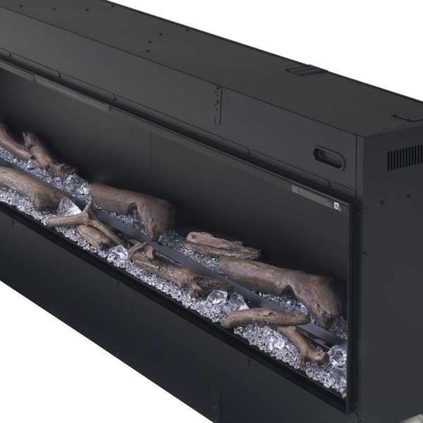 Dimplex - Optimyst Linear 86" Electric Fireplace With Acrylic Ice and Driftwood Media