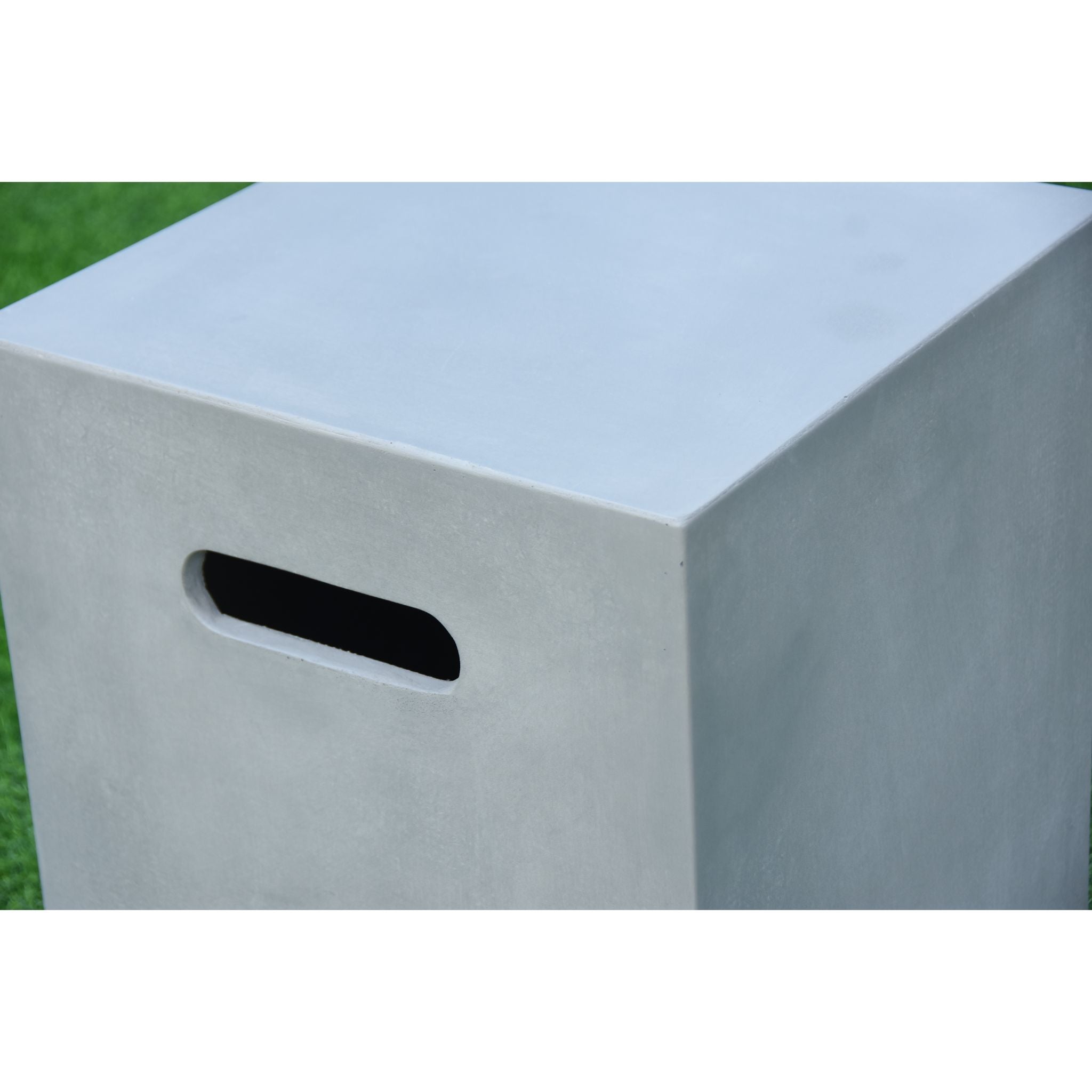 Square Tank Cover -20.0''H - Light Gray