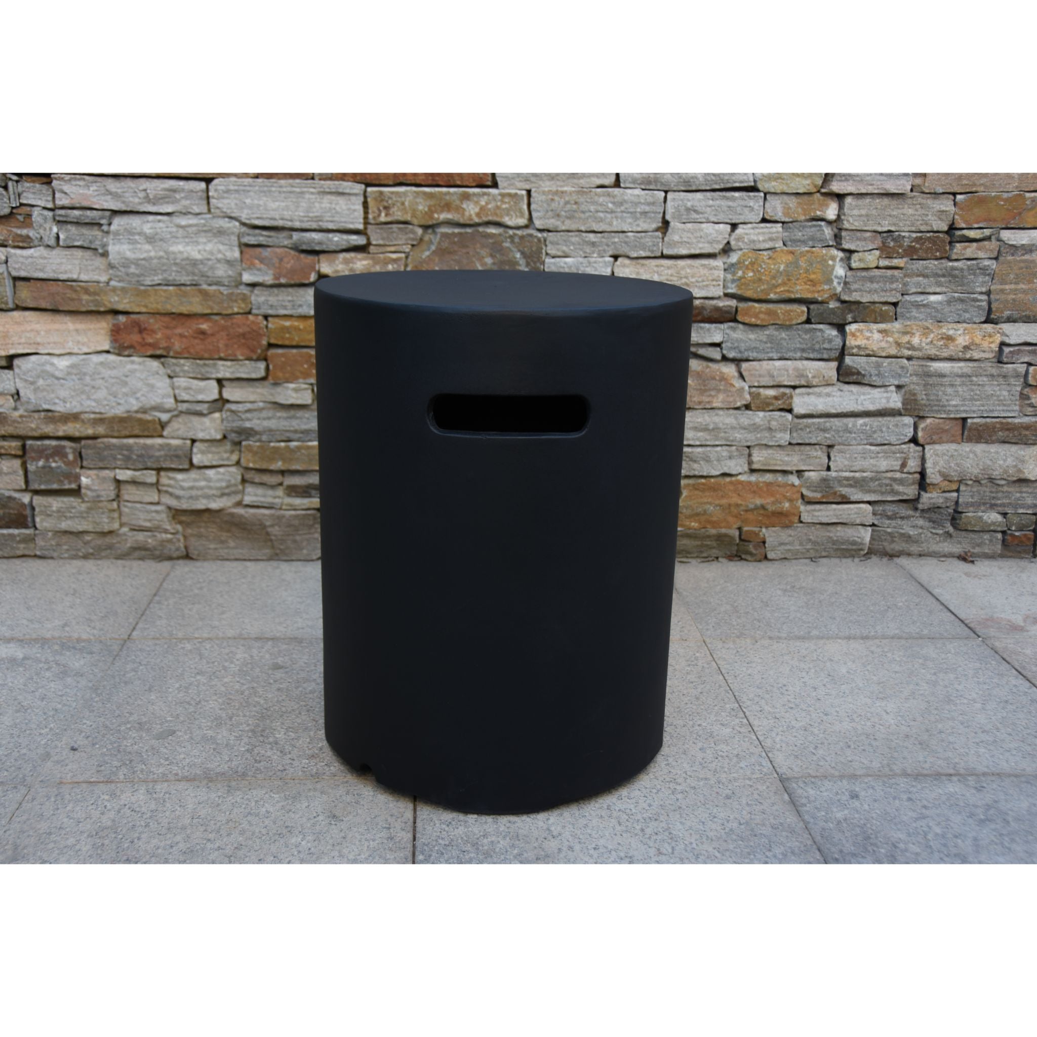 Round Tank Cover -20.0''H - Dark Gray