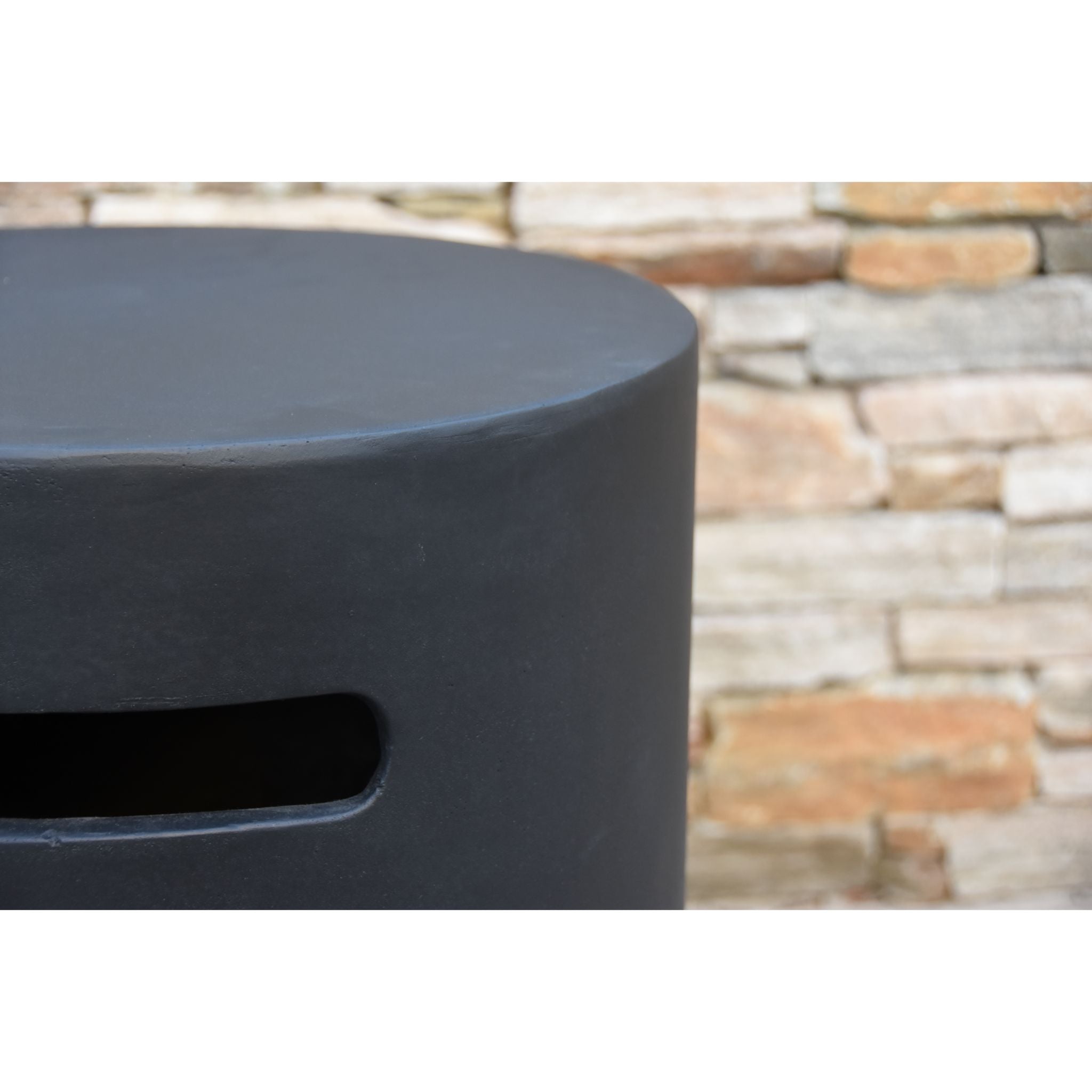 Round Tank Cover -20.0''H - Dark Gray