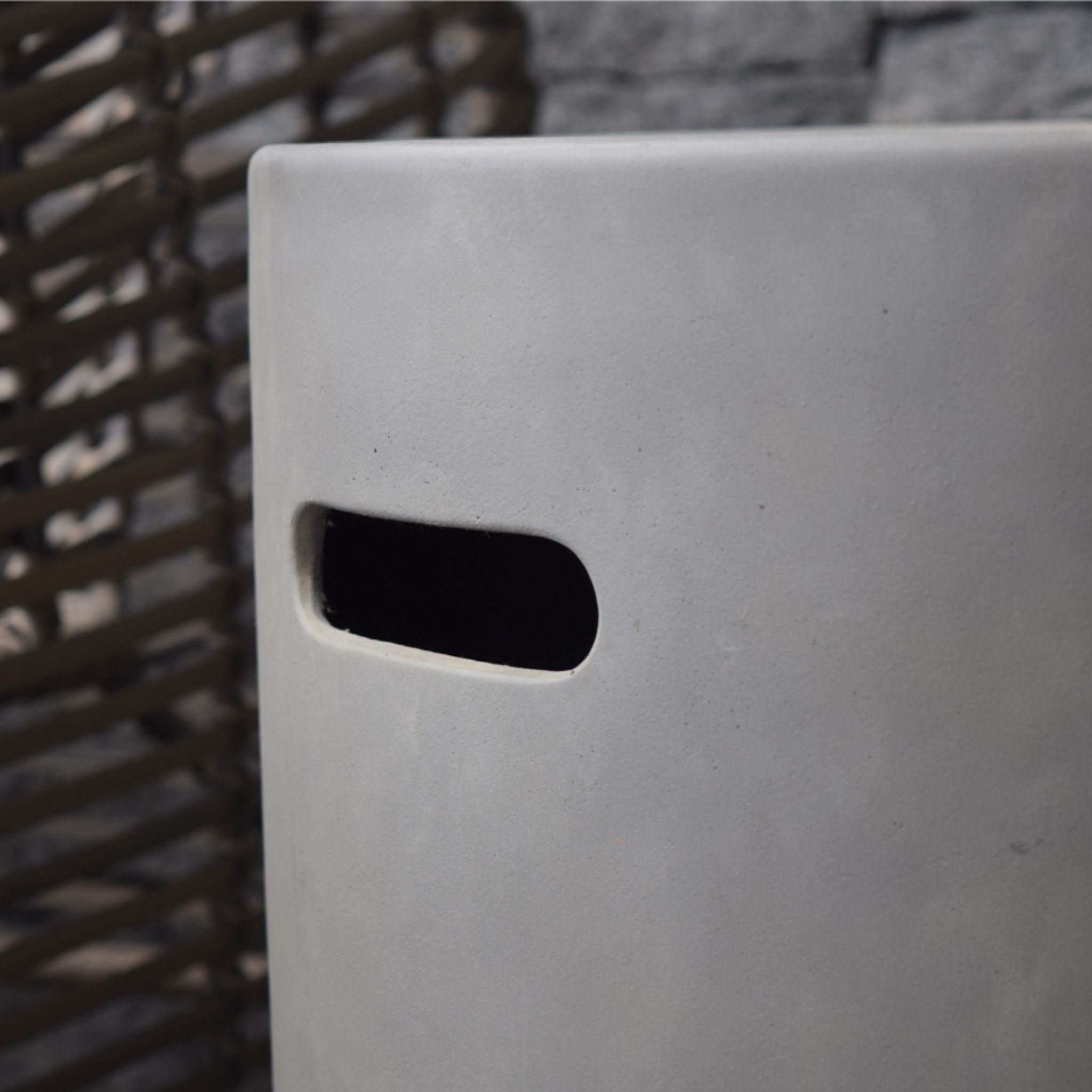 Round Tank Cover -20.0''H - Light Gray