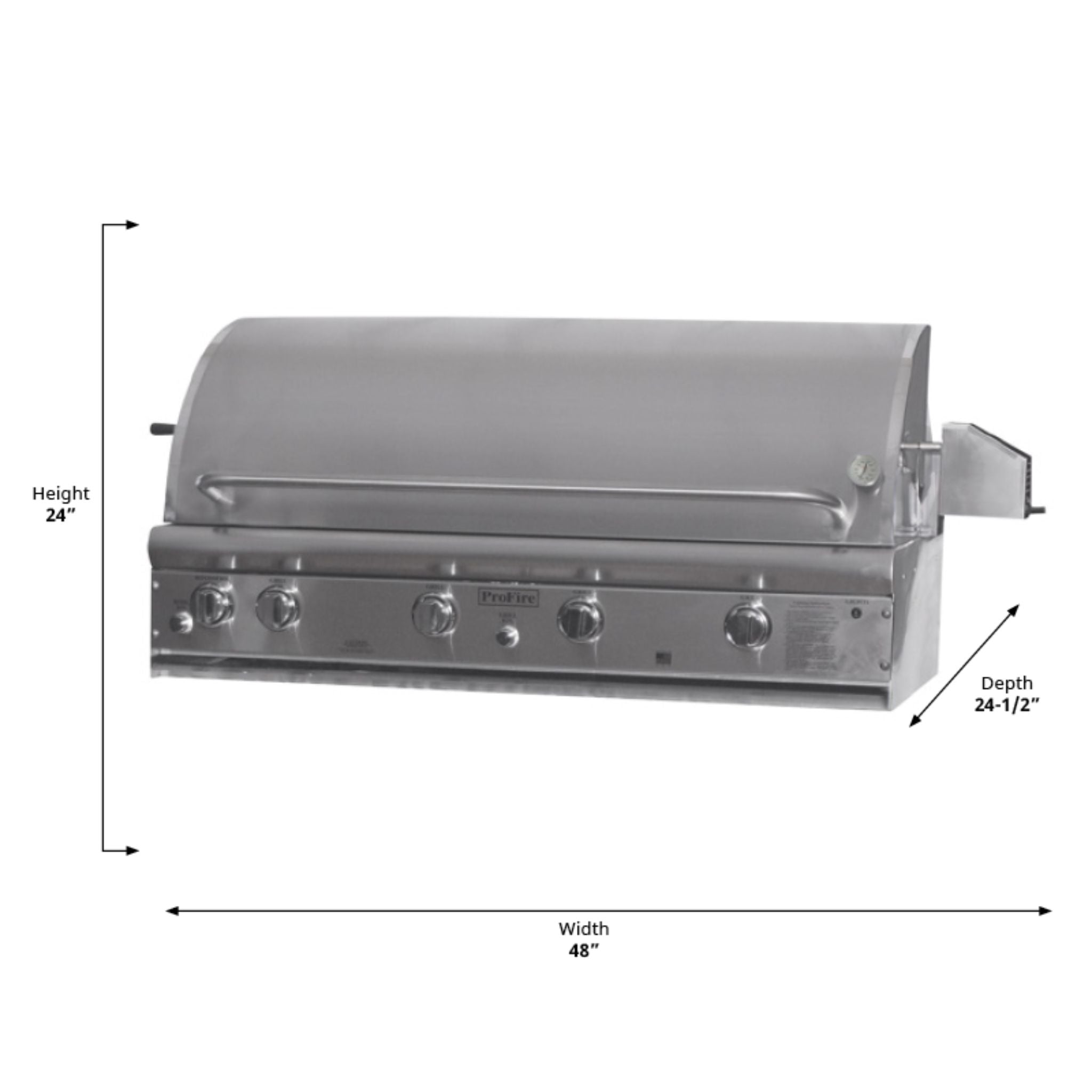 Mounted Traditional Burners – ProFire Deluxe Series Grill Heads