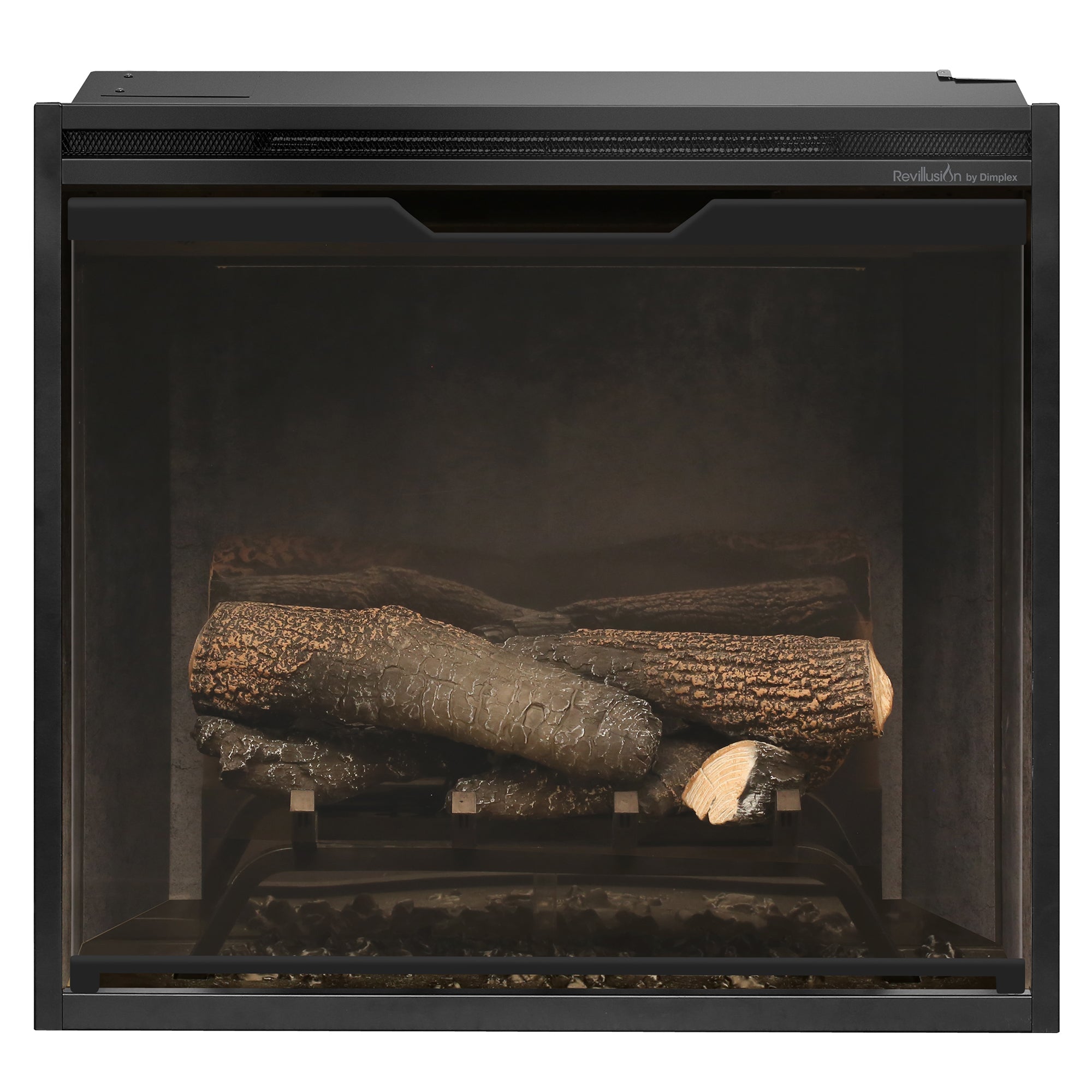 Dimplex - Revillusion 24" Built-In Electric Firebox with - Weathered Concrete Interior