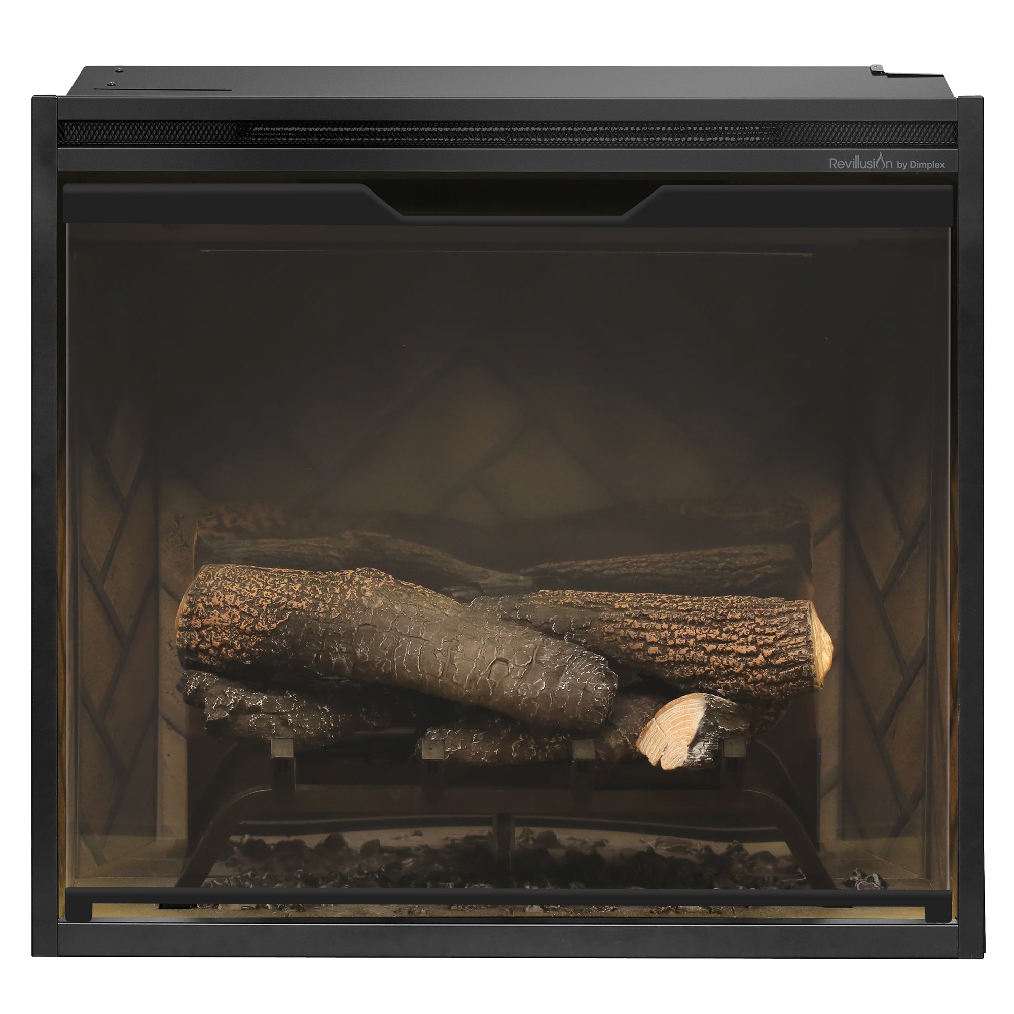 Dimplex - Revillusion 24" Built-In Electric Firebox - with Herringbone Brick Interior
