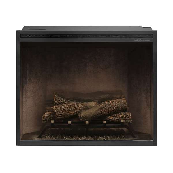 Dimplex - Revillusion 30" Built-In Electric Firebox with - Weathered Concrete Interior