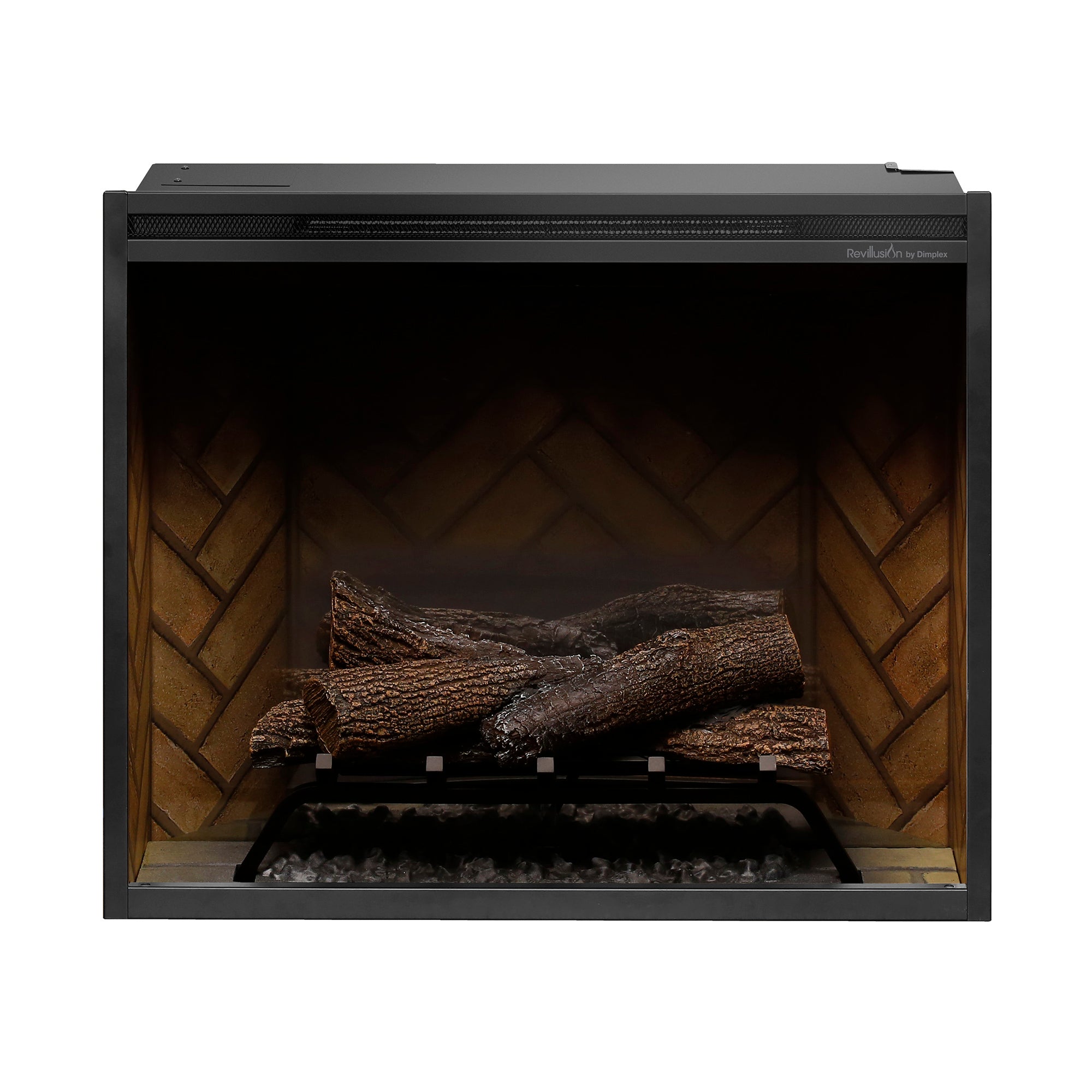 Dimplex - Revillusion 30" Built-In Electric Firebox - with Herringbone Brick Interior