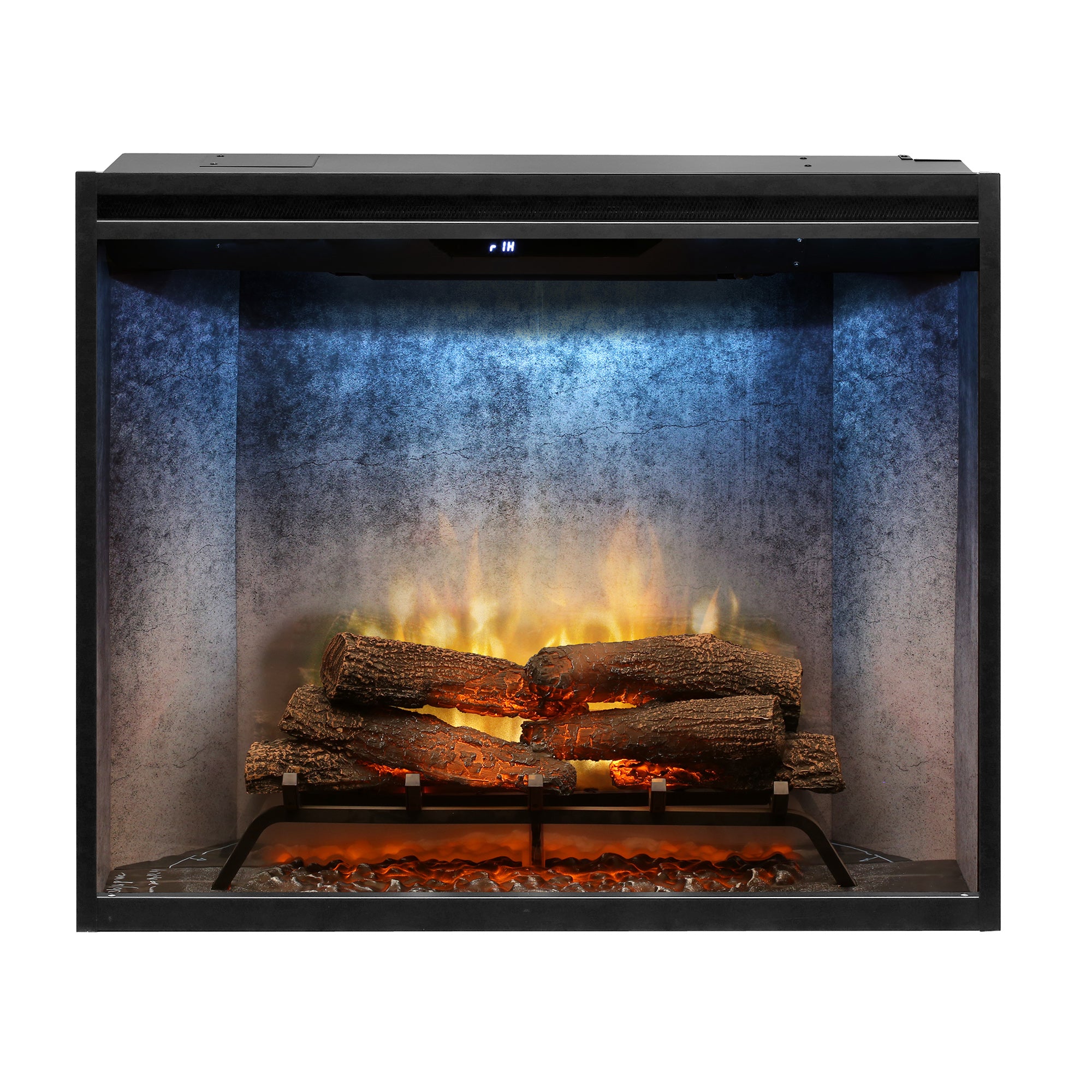 Dimplex - Revillusion 36" Built-in Electric Firebox With Front Glass and Plug Kit
