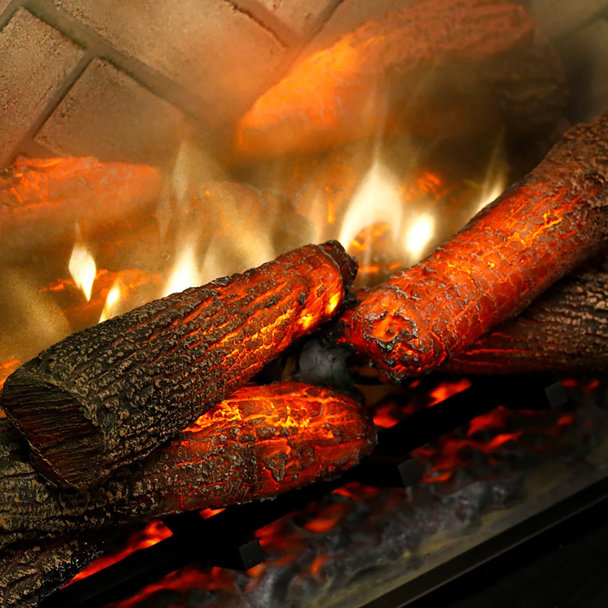 Dimplex - Revillusion 24" Built-In Electric Firebox - with Herringbone Brick Interior