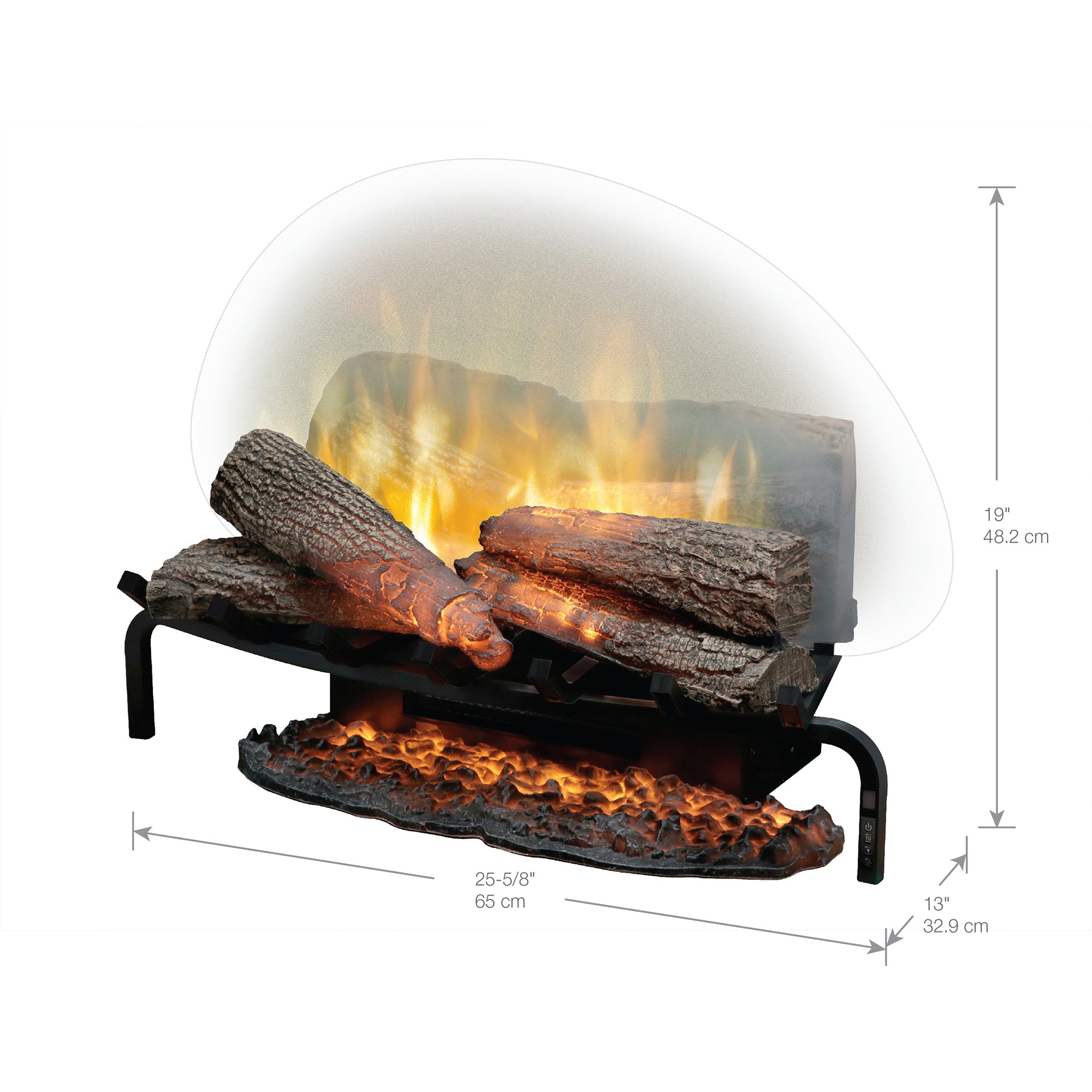 Dimplex - 25" Revillusion Plug-In Electric Log Set