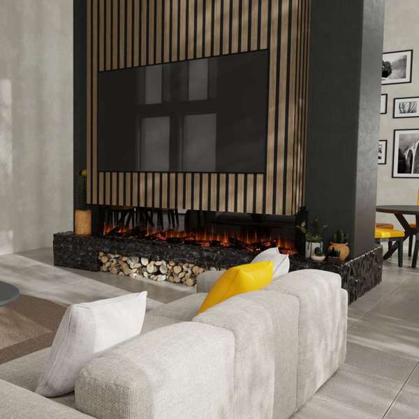 Dimplex - Ignite Ultra 100" Built-in Linear Electric Fireplace