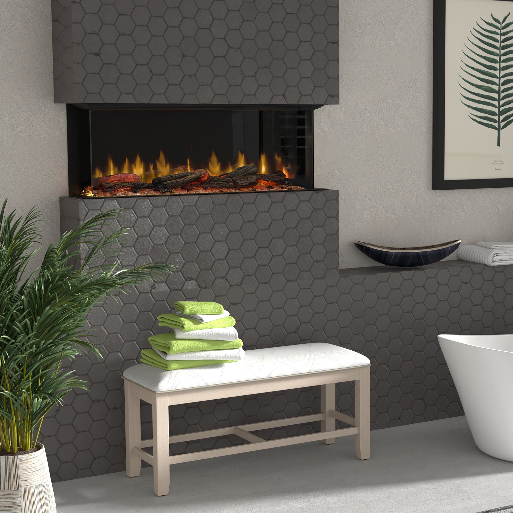 Dimplex - Ignite Ultra 50" Built-in Linear Electric Fireplace
