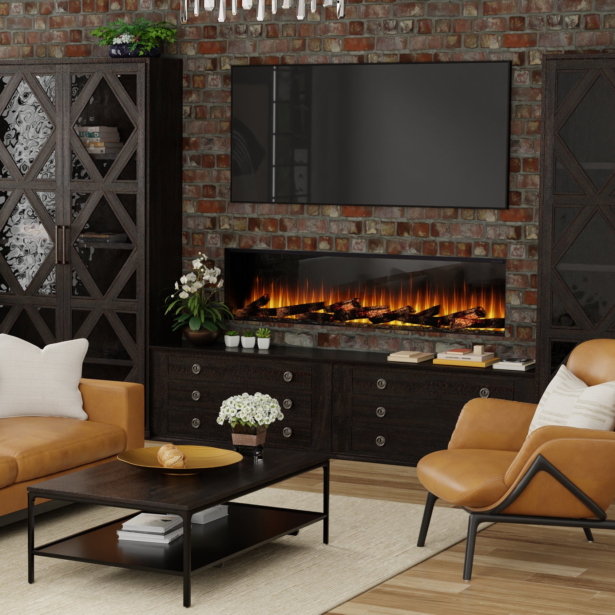 Dimplex - Ignite Ultra 74" Built-in Linear Electric Fireplace