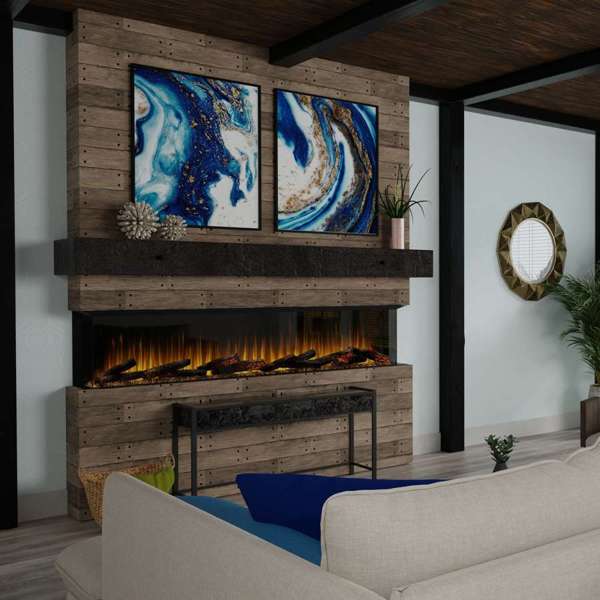 Dimplex - Ignite Ultra 88" Built-in Linear Electric Fireplace
