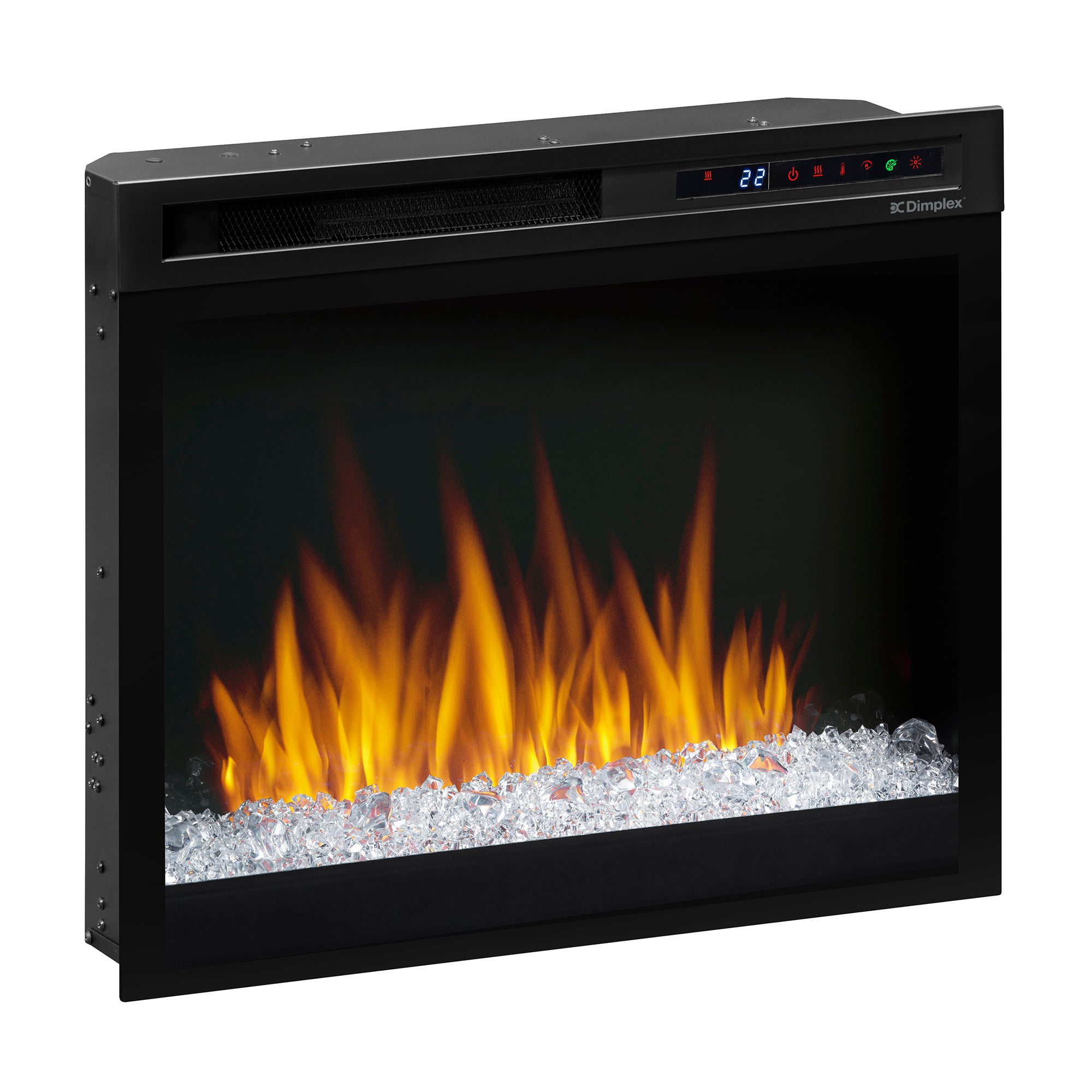 Dimplex - Nova 28" Plug-in Electric Firebox With Acrylic Crystals Ember Bed