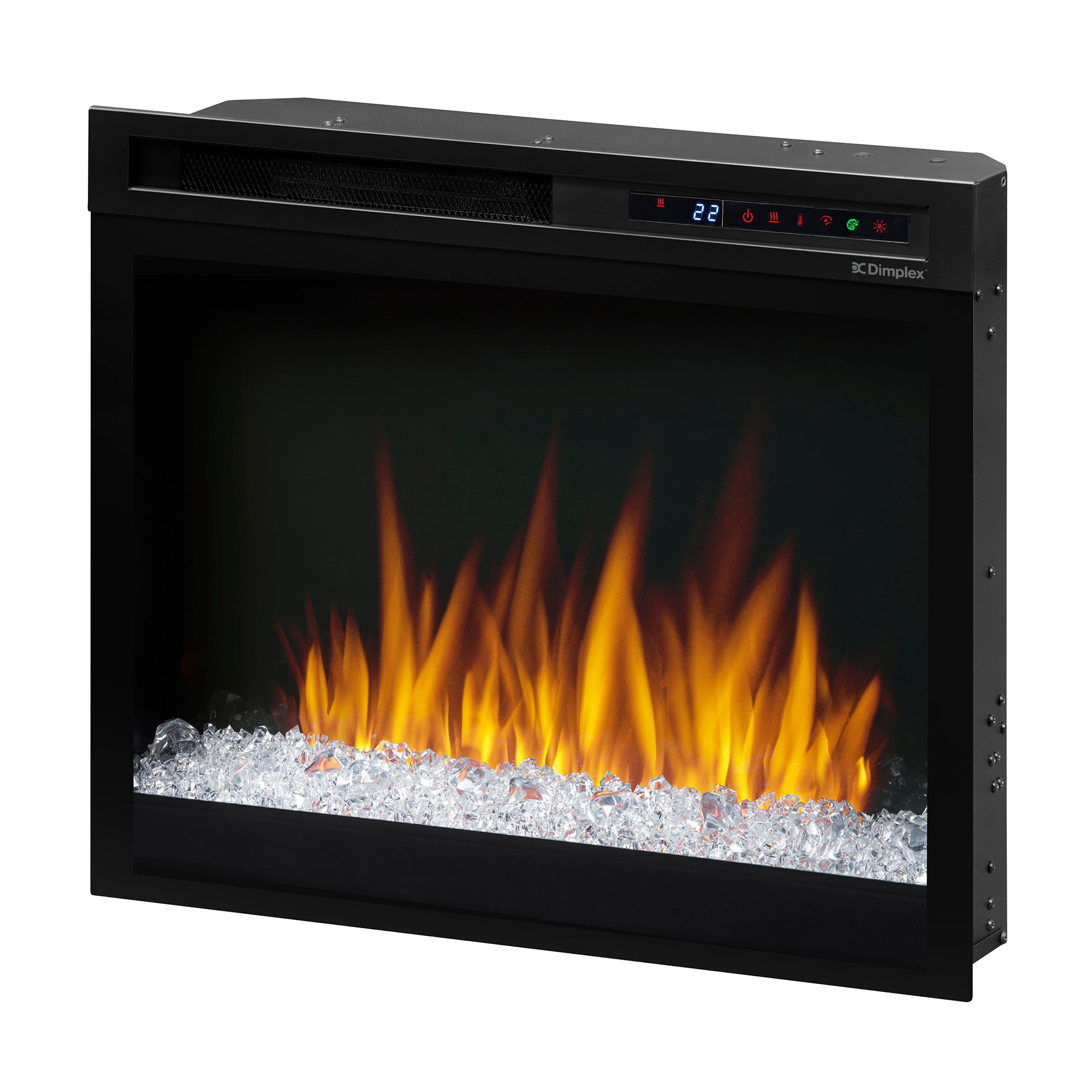 Dimplex - Nova 28" Plug-in Electric Firebox With Acrylic Crystals Ember Bed
