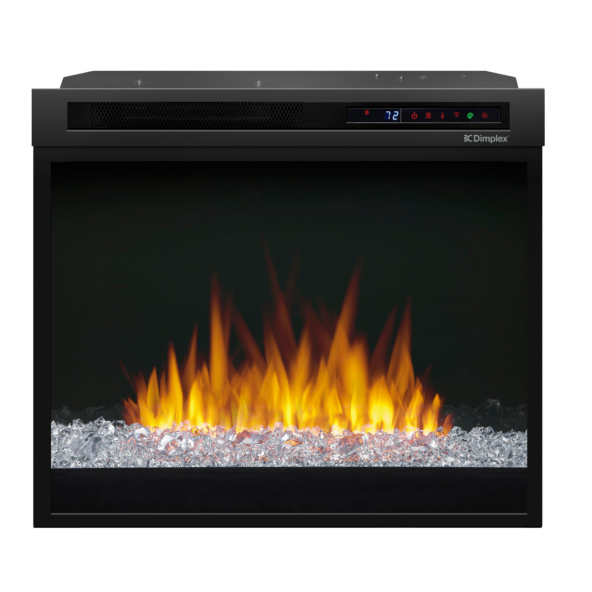 Dimplex - Nova 28" Plug-in Electric Firebox With Acrylic Crystals Ember Bed