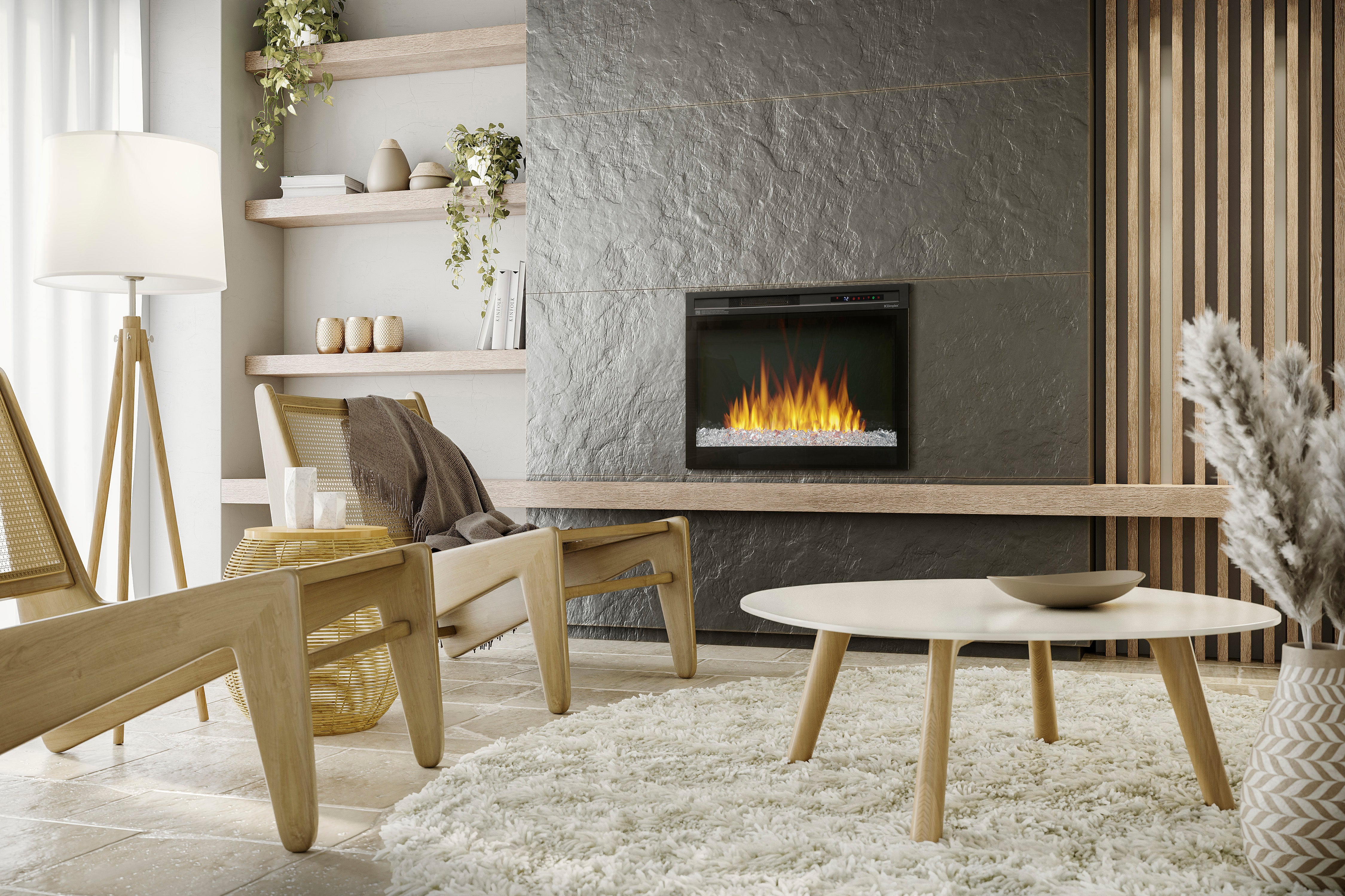 Dimplex - Nova 33" Plug-in Electric Firebox With Acrylic Crystals Ember Bed