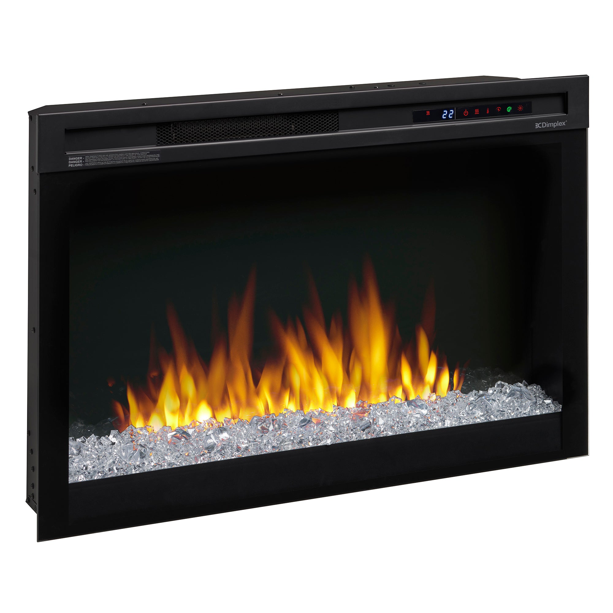 Dimplex - Nova 33" Plug-in Electric Firebox With Acrylic Crystals Ember Bed