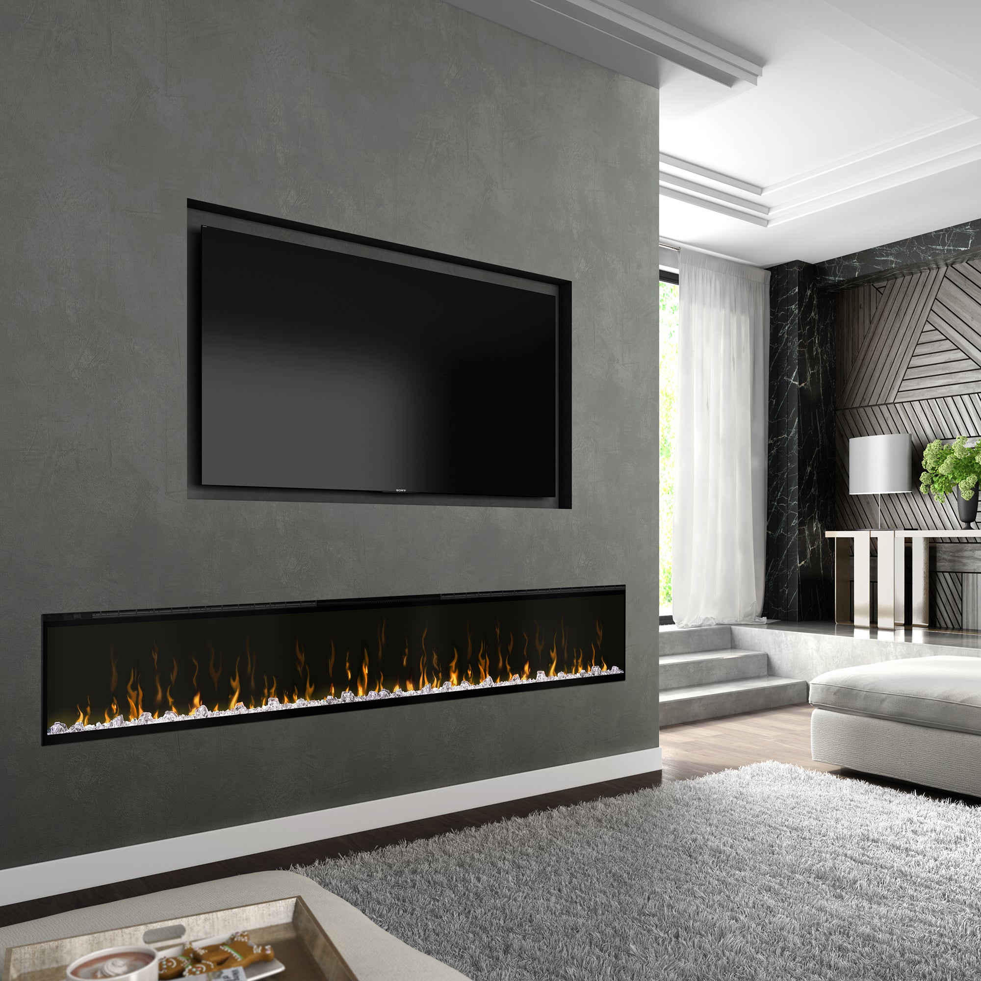 Dimplex - IgniteXL 100" Built-in Linear Electric Fireplace