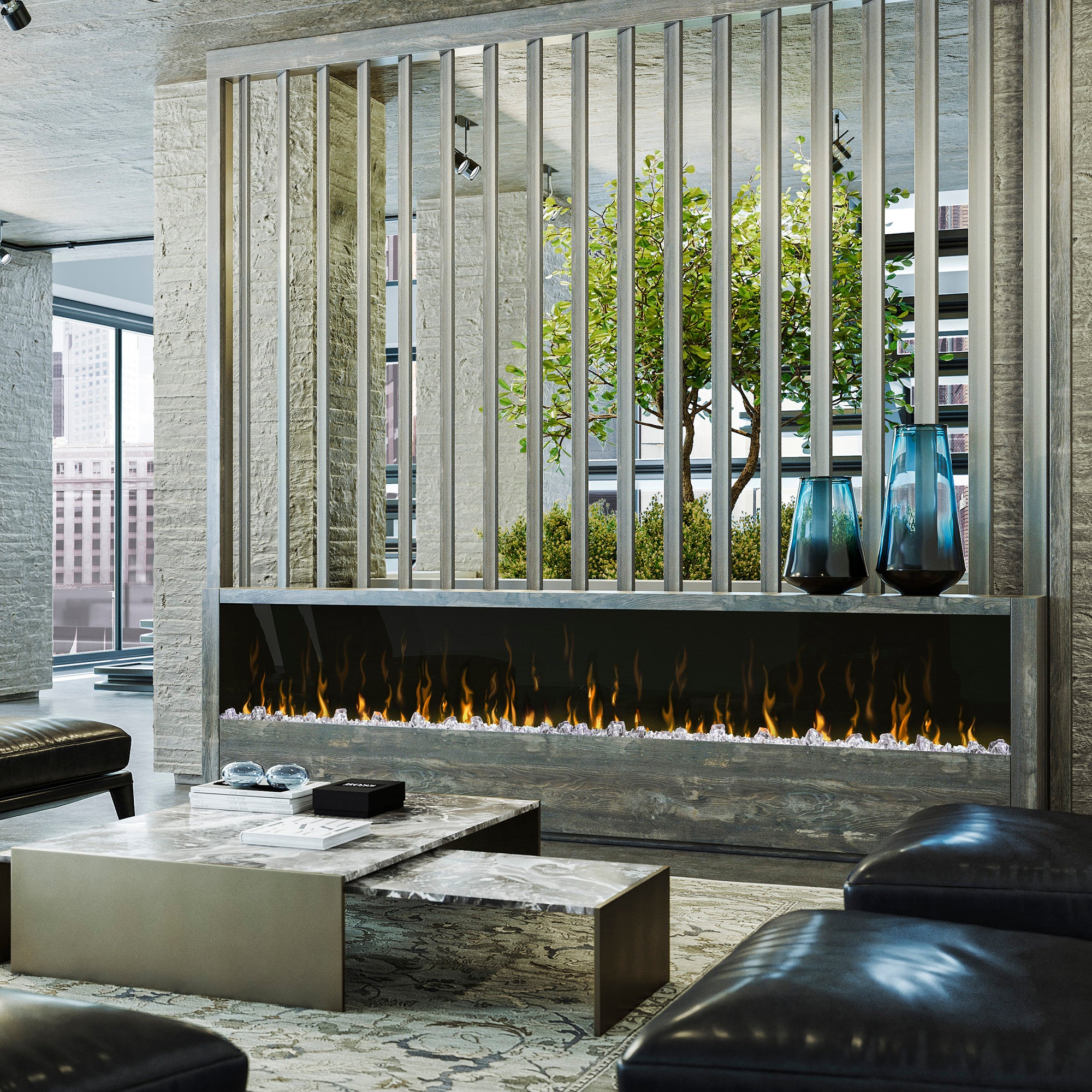 Dimplex - IgniteXL 100" Built-in Linear Electric Fireplace
