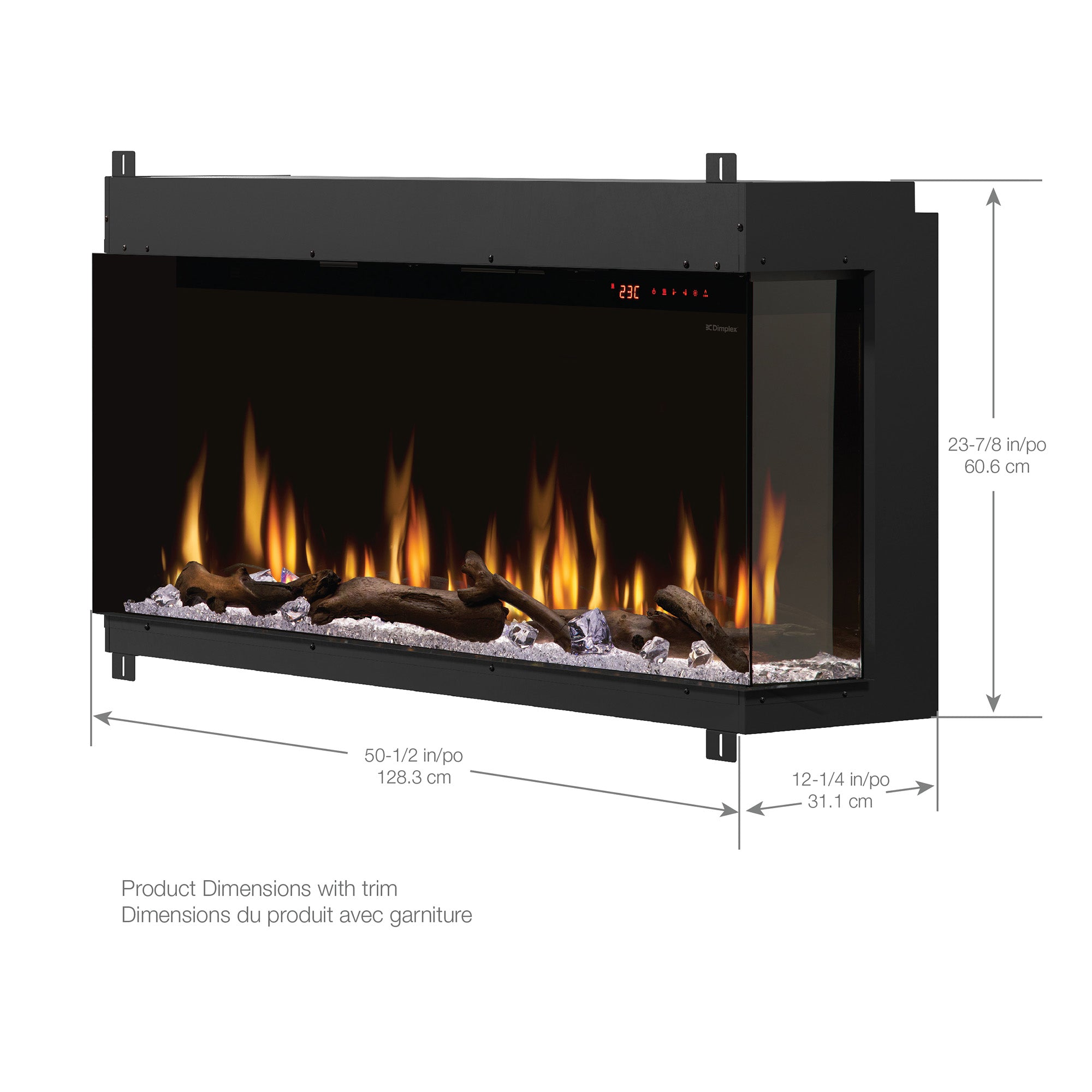 Dimplex - Ignite Bold 50" Built-in Linear Electric Fireplace