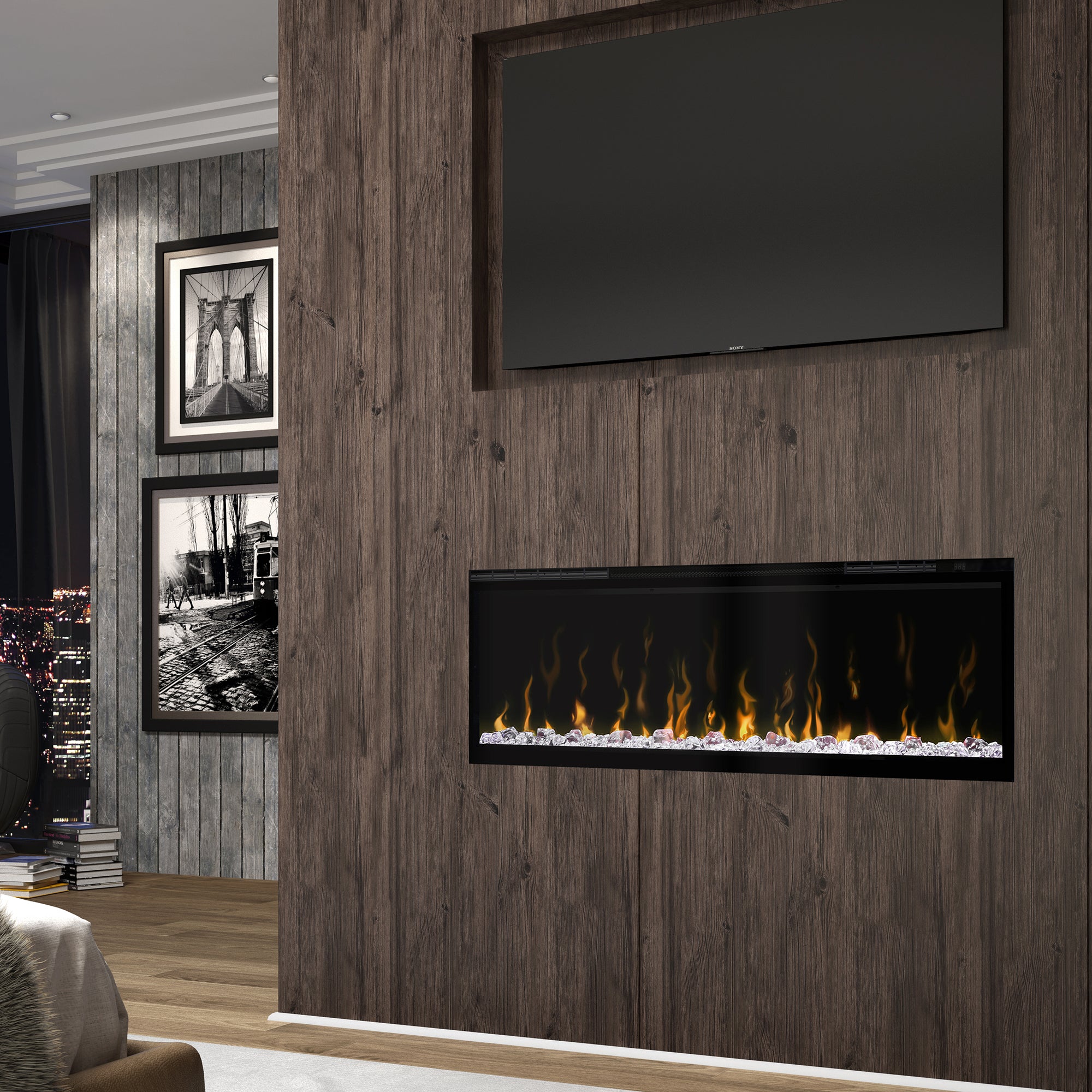 Dimplex - IgniteXL 50" Built-in Linear Electric Fireplace