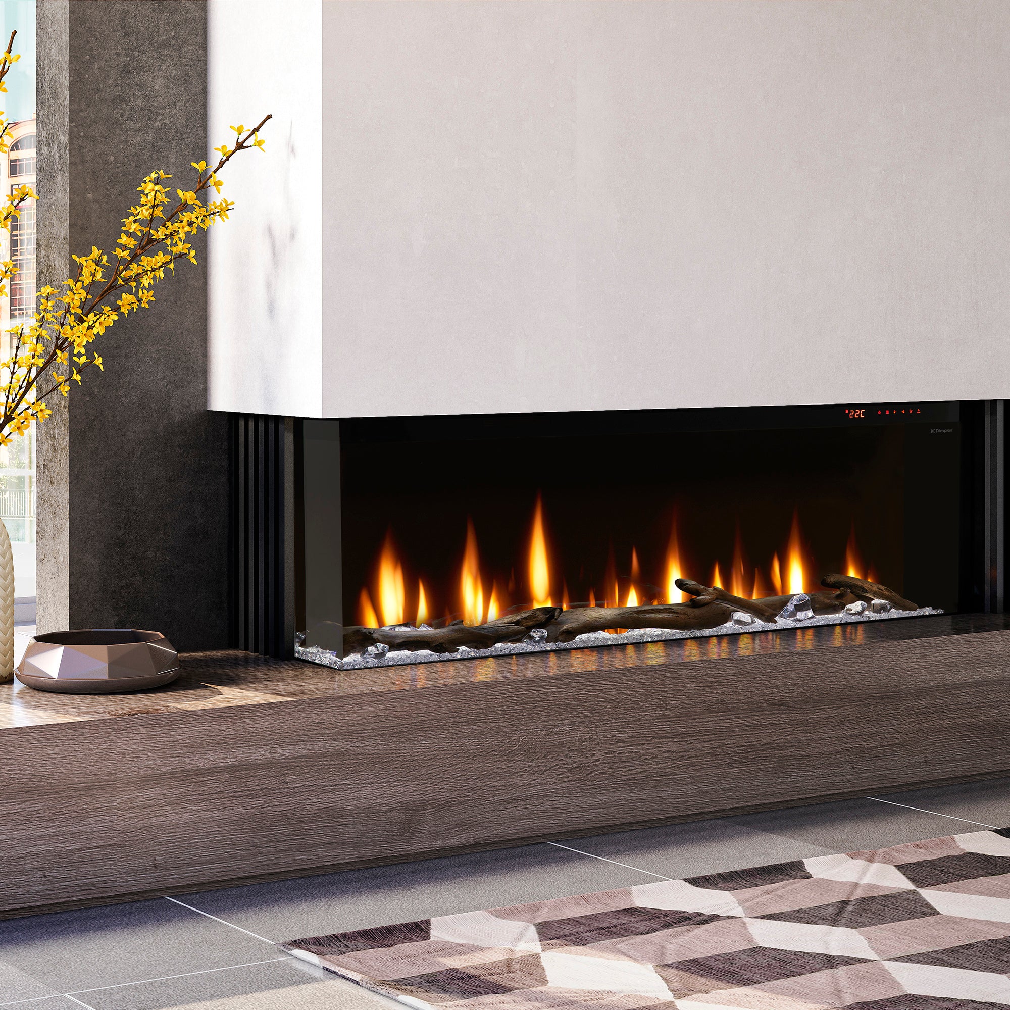 Dimplex - Ignite Bold 60" Built-in Linear Electric Fireplace
