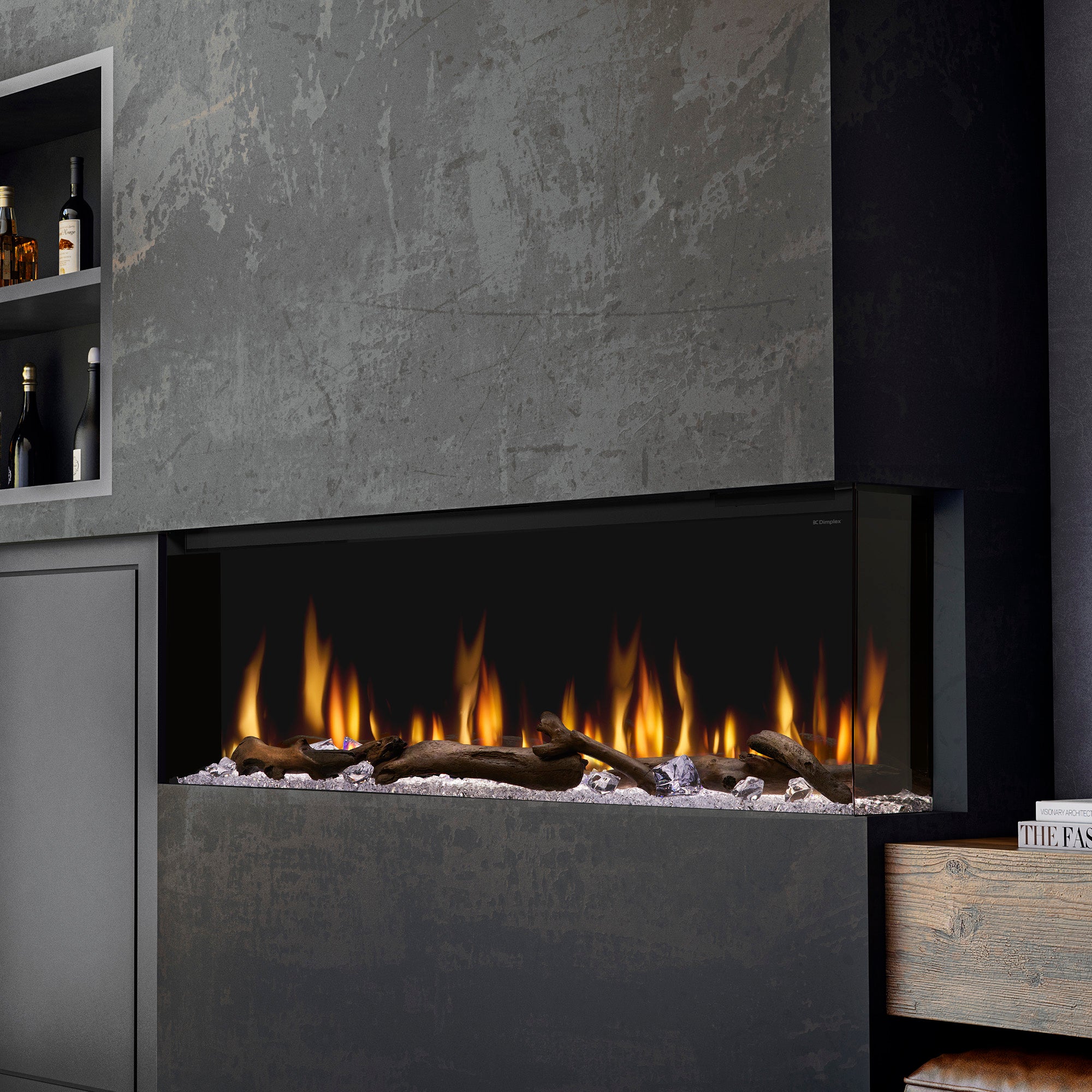 Dimplex - Ignite Bold 60" Built-in Linear Electric Fireplace