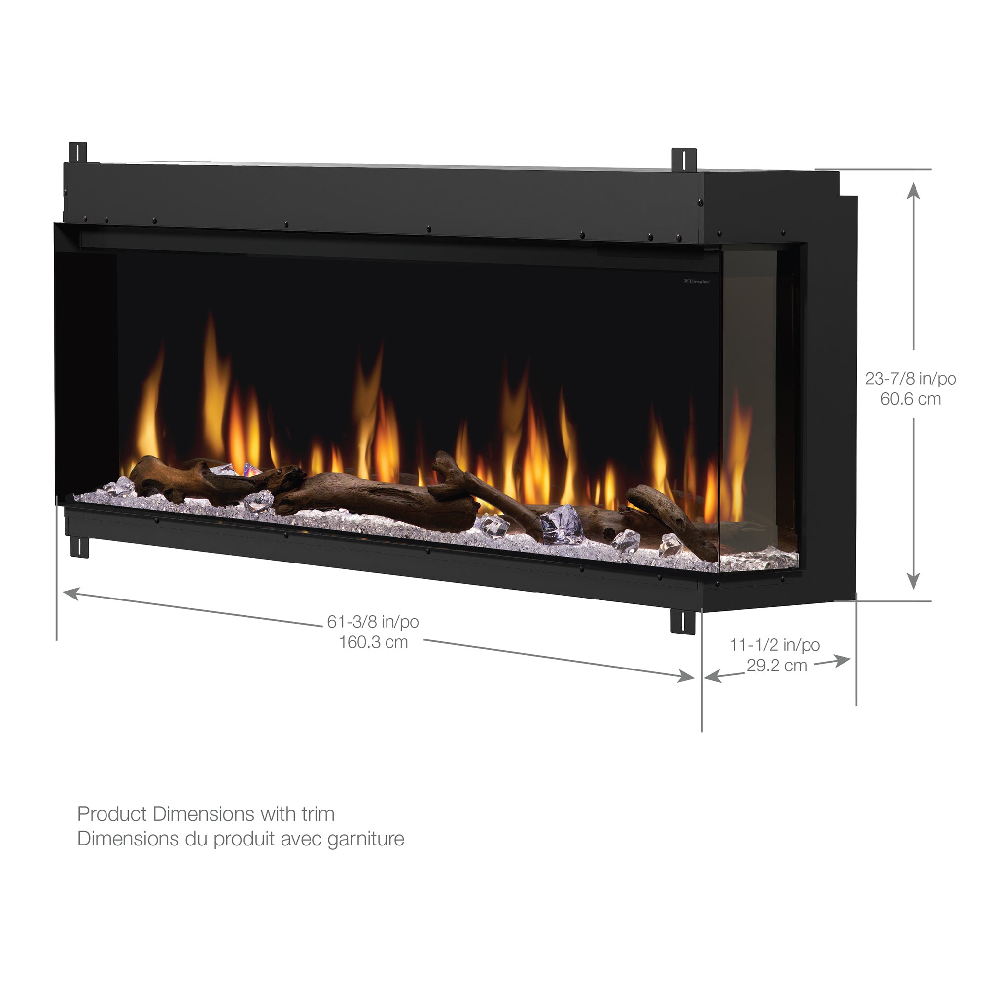 Dimplex - Ignite Bold 60" Built-in Linear Electric Fireplace