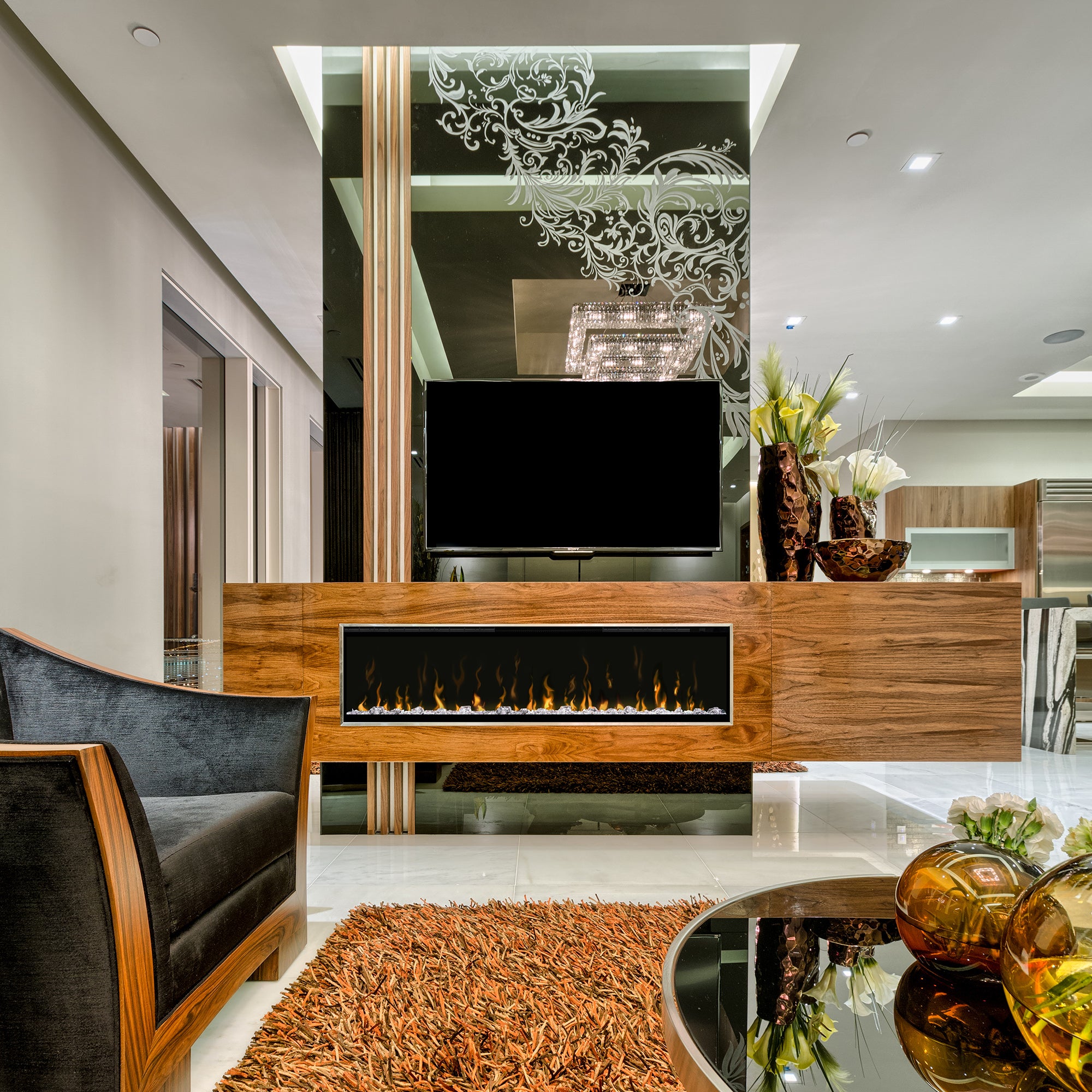 Dimplex - IgniteXL 74" Built-in Linear Electric Fireplace