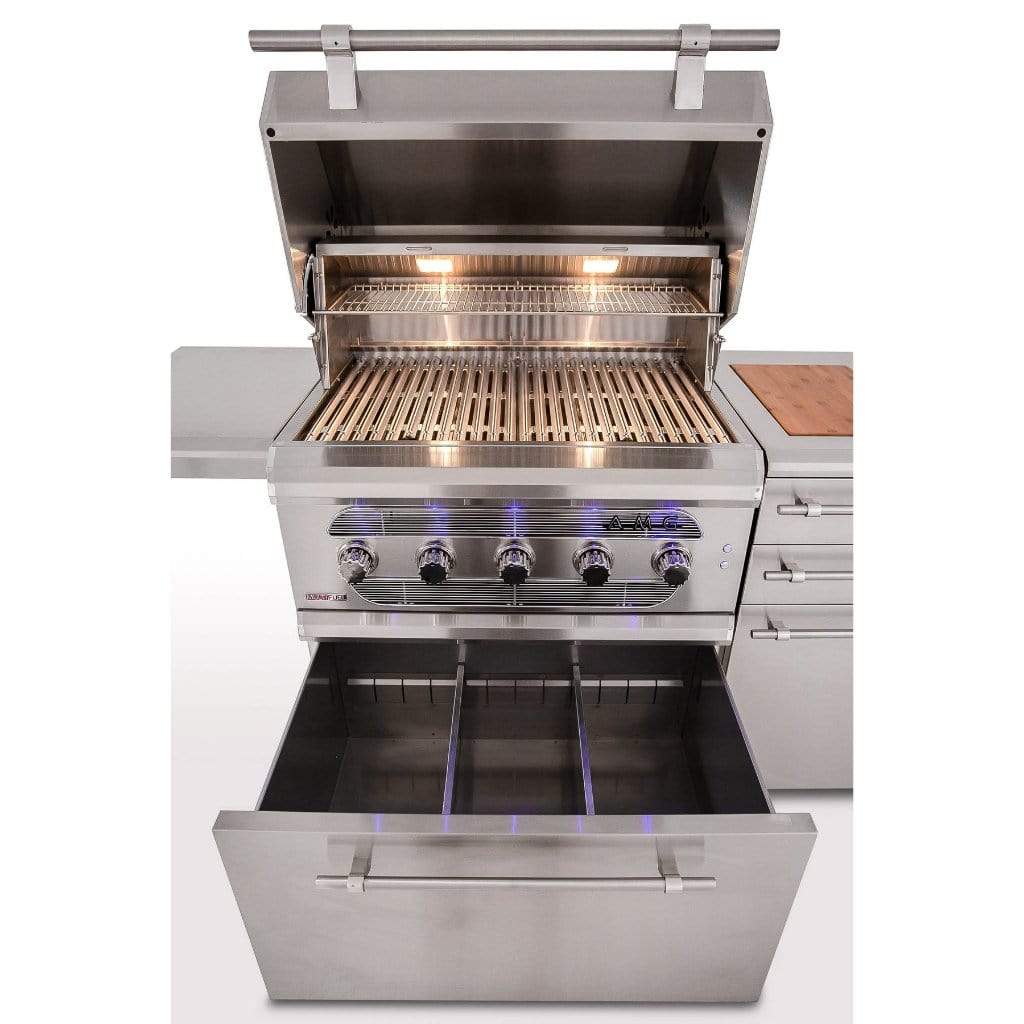 American Made Grills – Muscle 36" Hybrid Freestanding Gas Grill