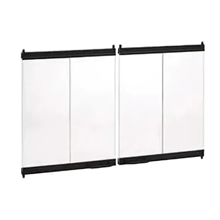 Astria - 42-inch Black Outdoor Bi-Fold Glass Door