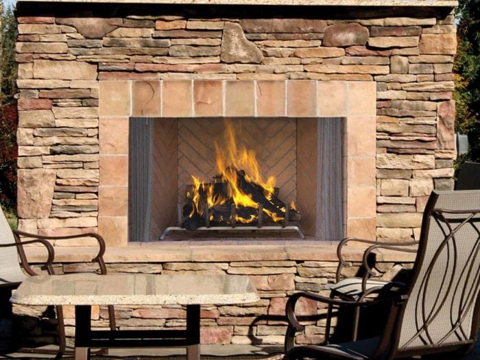 Astria - 36 inch Oracle Outdoor Open-Hearth Wood-Burning Fireplace