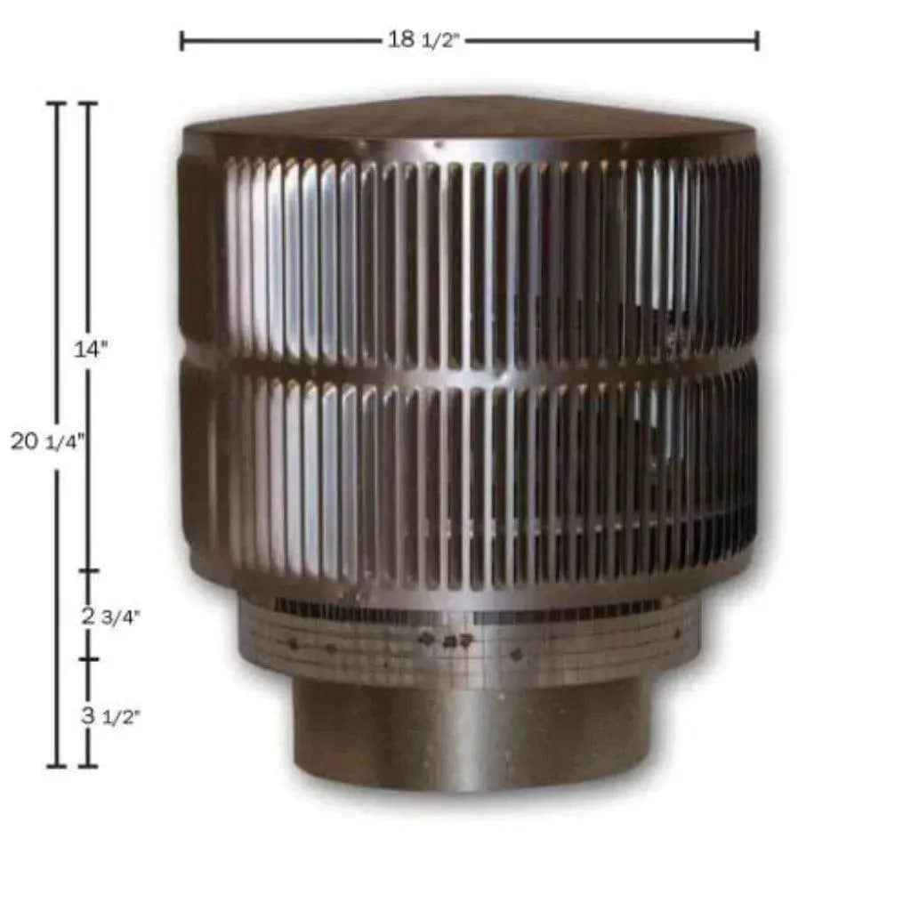 Astria - Round Top Termination with Louvered Screen