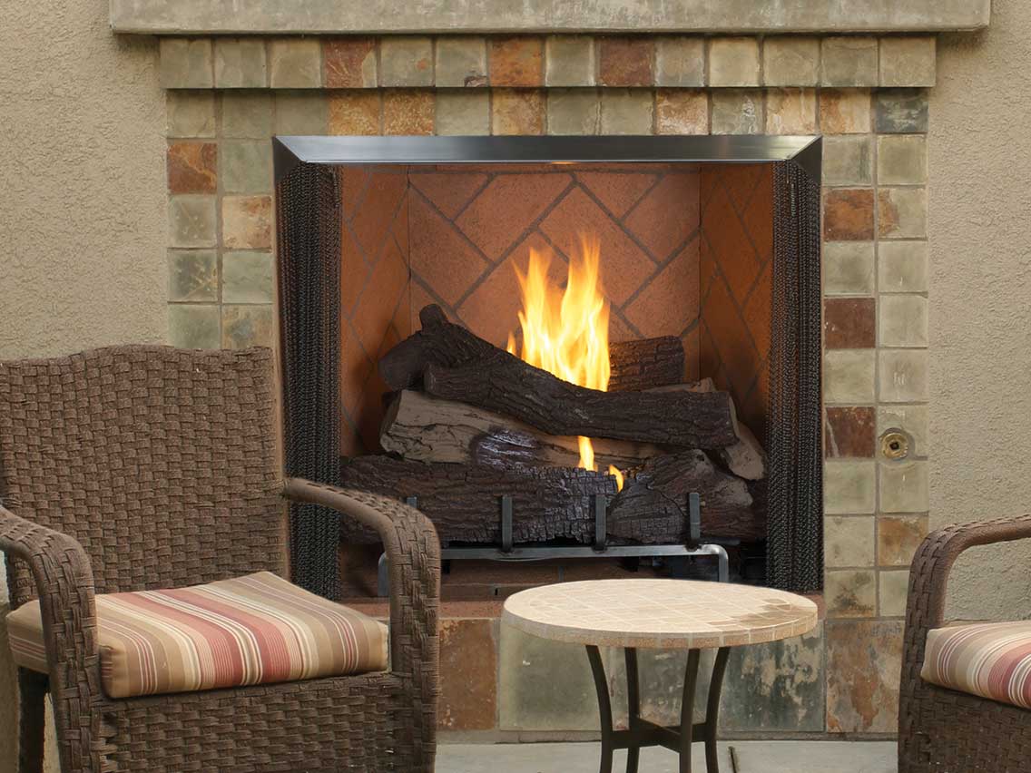 Astria - 36 inch Venetian Outdoor Vent-Free Firebox