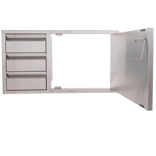 Buck Stove - Buck Grill 39-Inch 304SS Access Door / Triple Drawer Combo