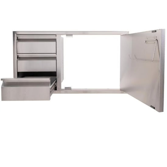Buck Stove - Buck Grill 39-Inch 304SS Access Door / Triple Drawer Combo